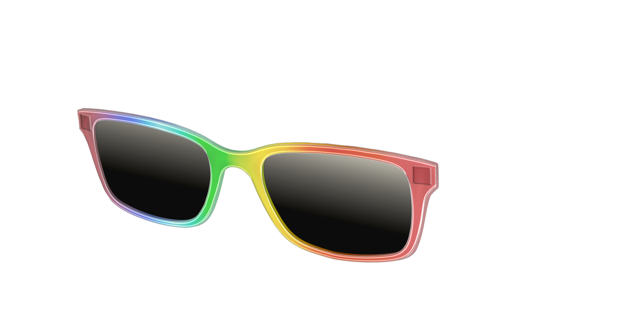 Pair Eyewear Sun Tops Rainbow Gradient polarizzato clip sole