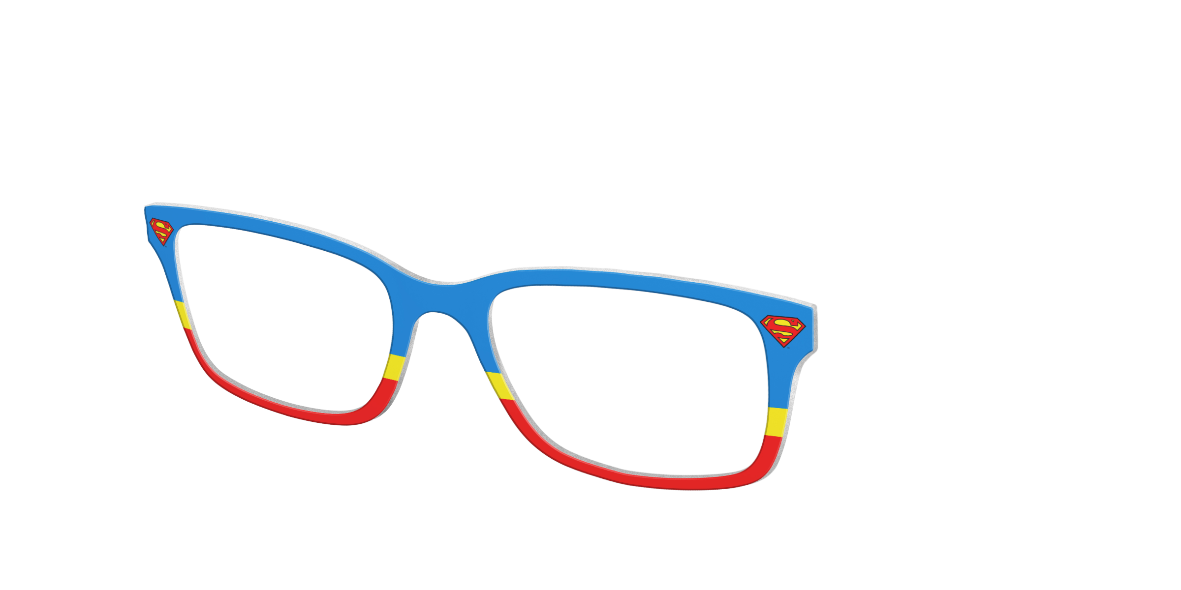 Pair Eyewear Collabs The Superman Suit Top Blu Rosso