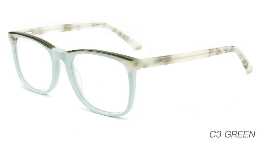 Ouyuan NOA23001 montatura occhiali acetato square colorata