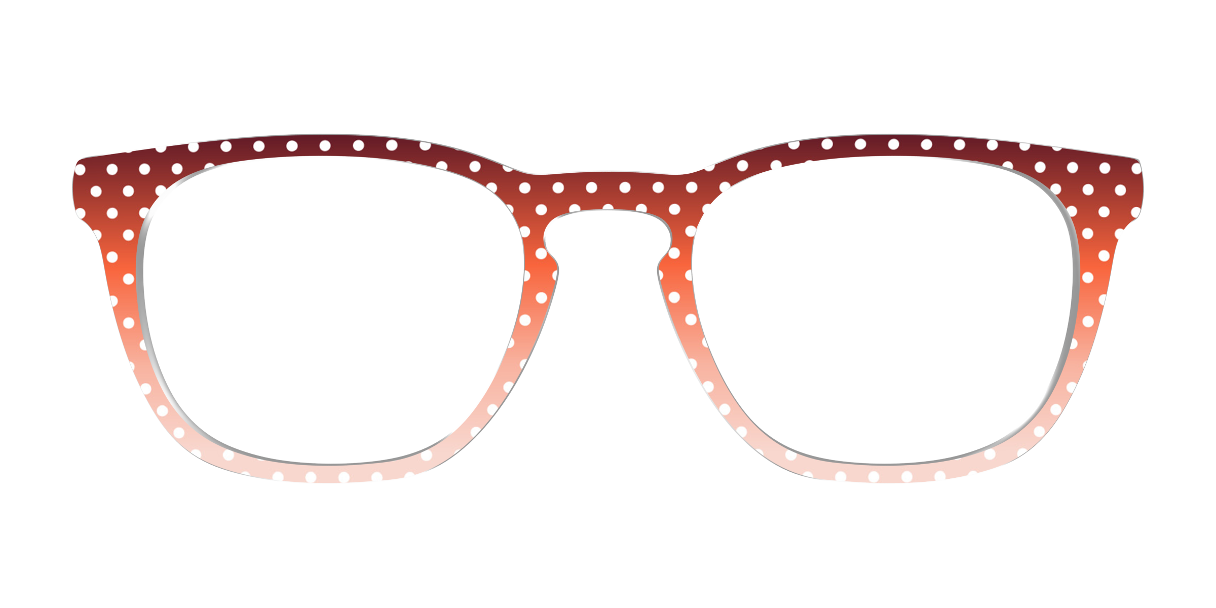 Pair Eyewear Design Tops Maroon Blush Polka Dot topper pois