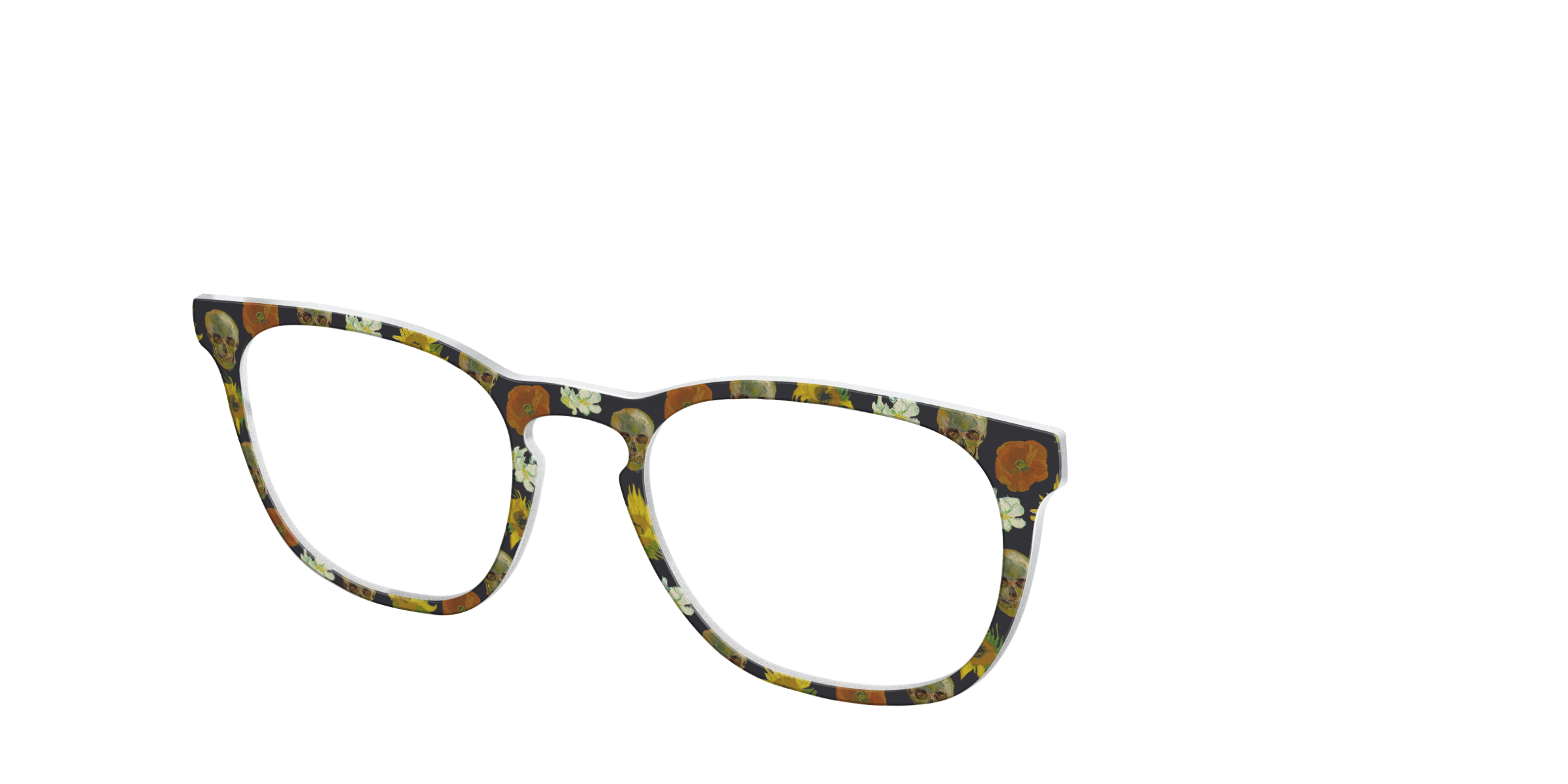 Pair Eyewear Collabs Floral Skulls top per occhiali