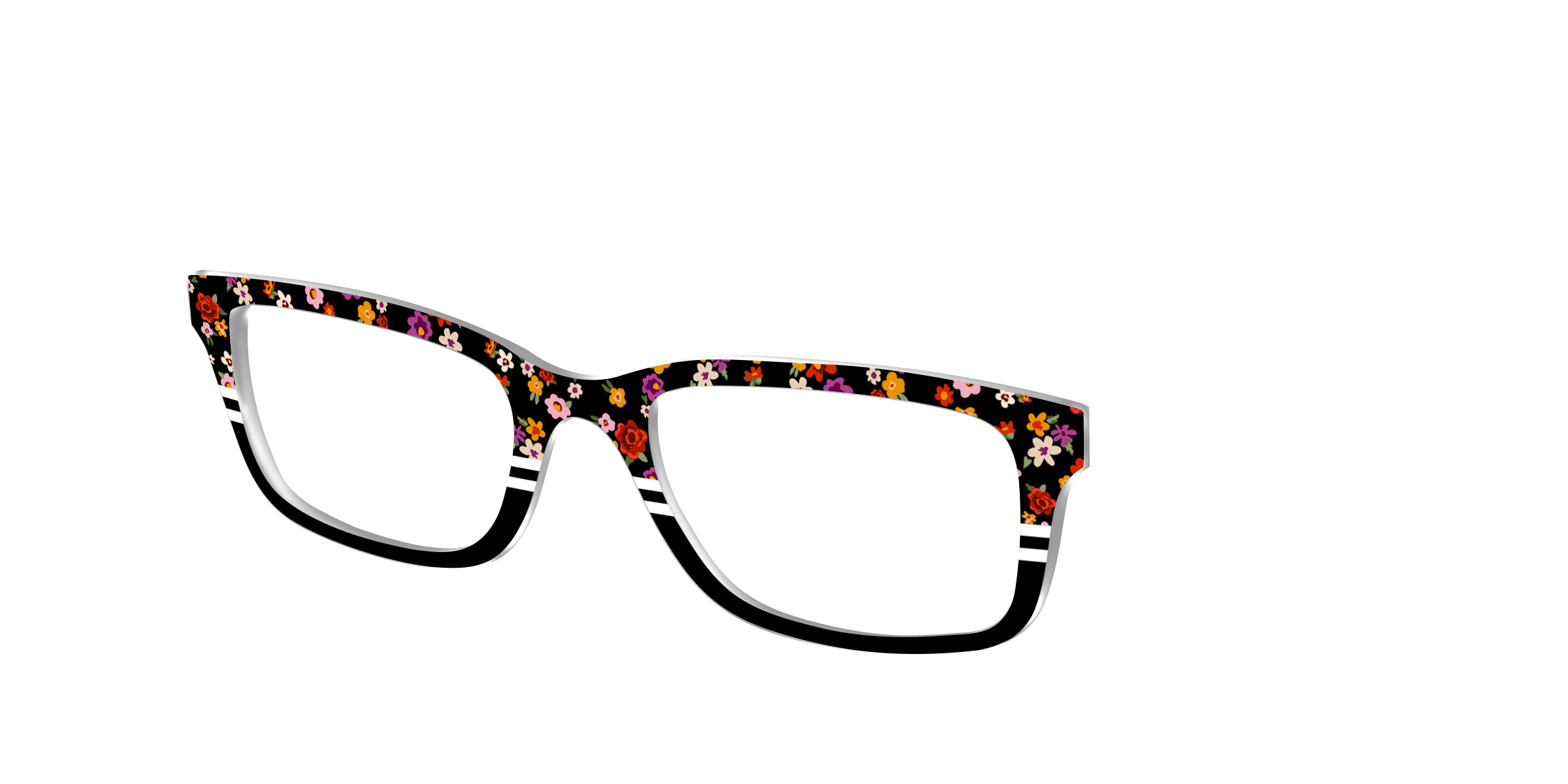Pair Eyewear Design Tops Ditsy Stripe Split top righe