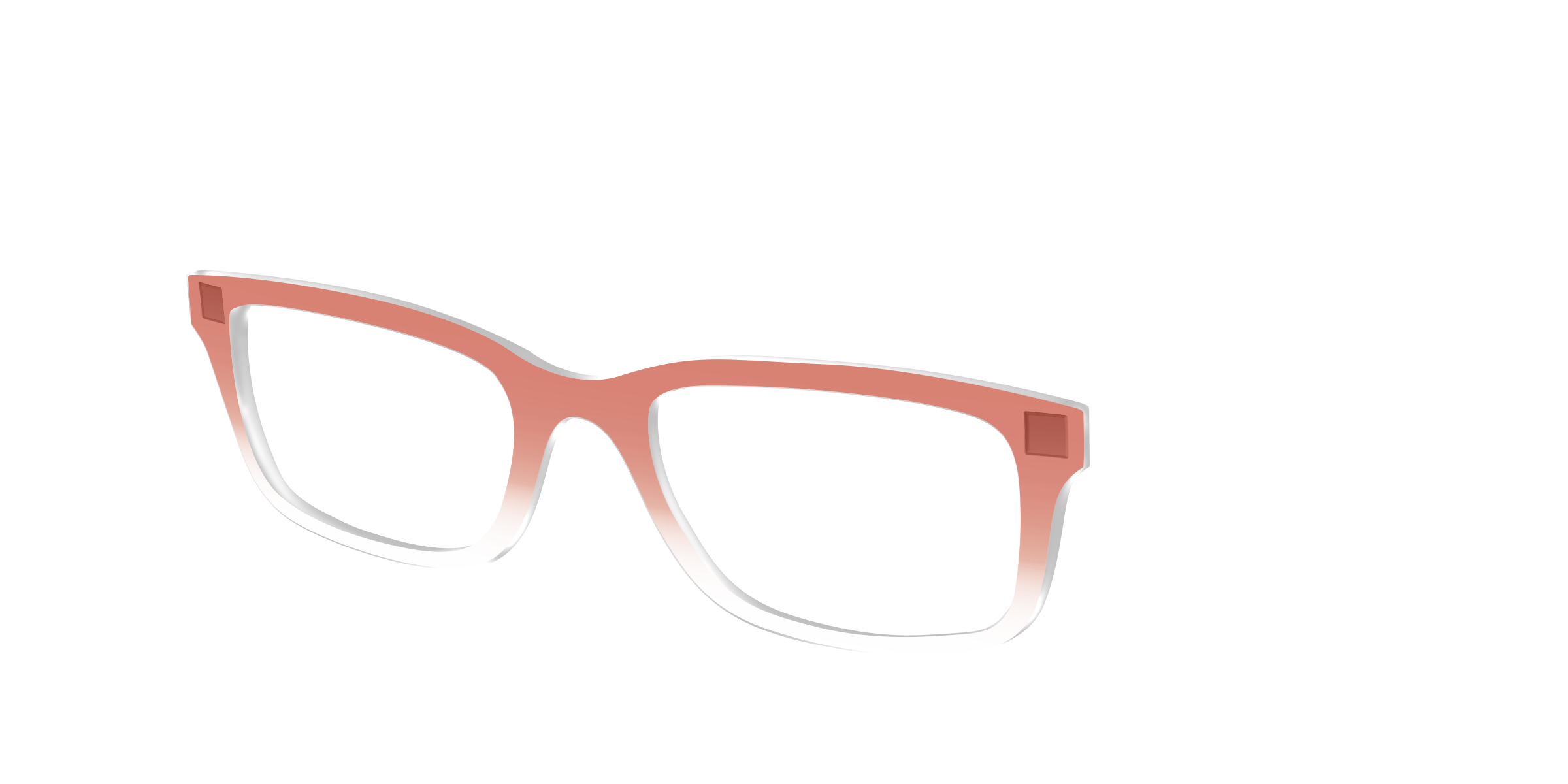 Pair Eyewear Solid Burnt Orange top occhiali sfumato
