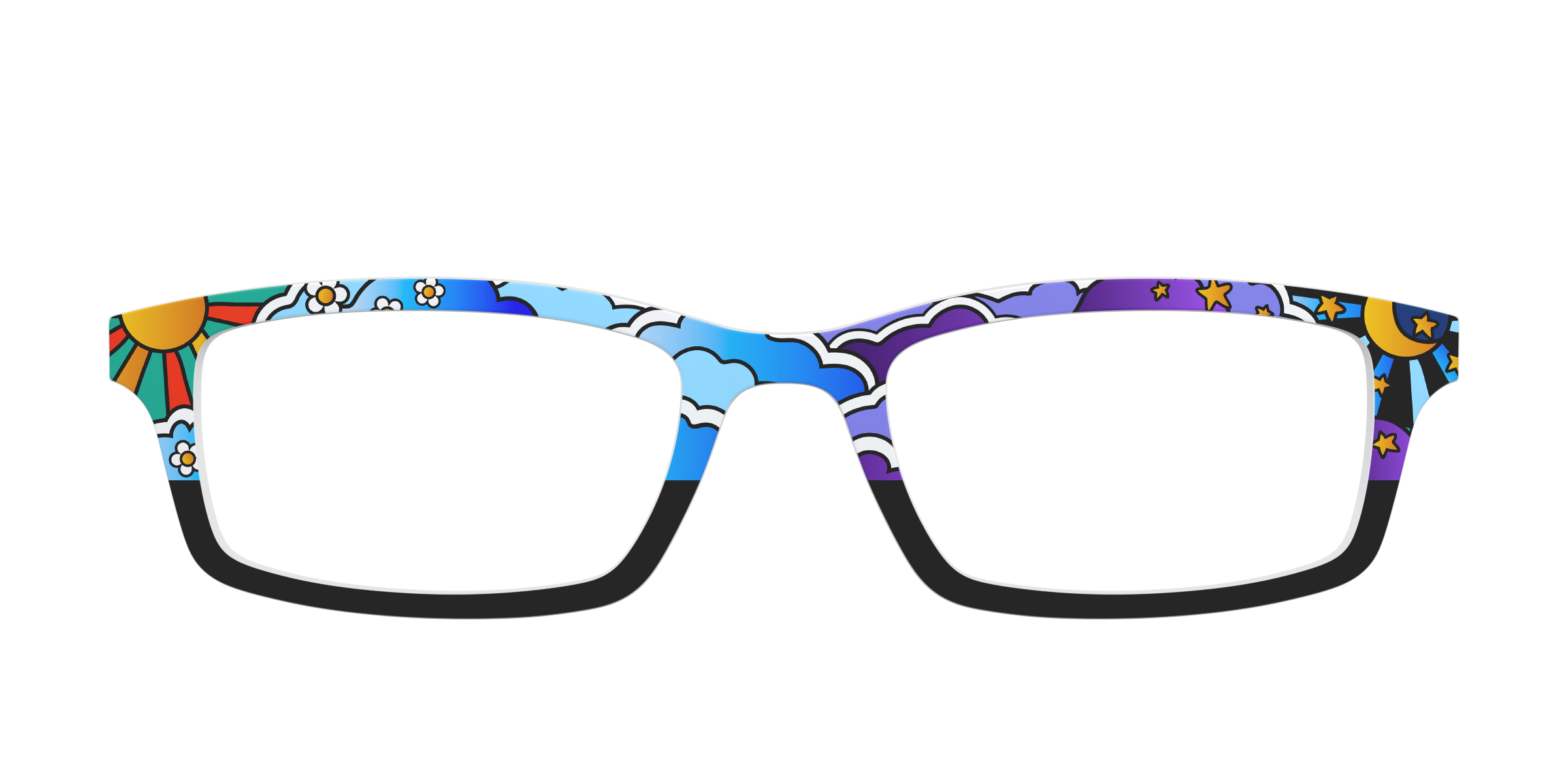 Pair Eyewear Design Tops Far Out Skies top magnetico blu