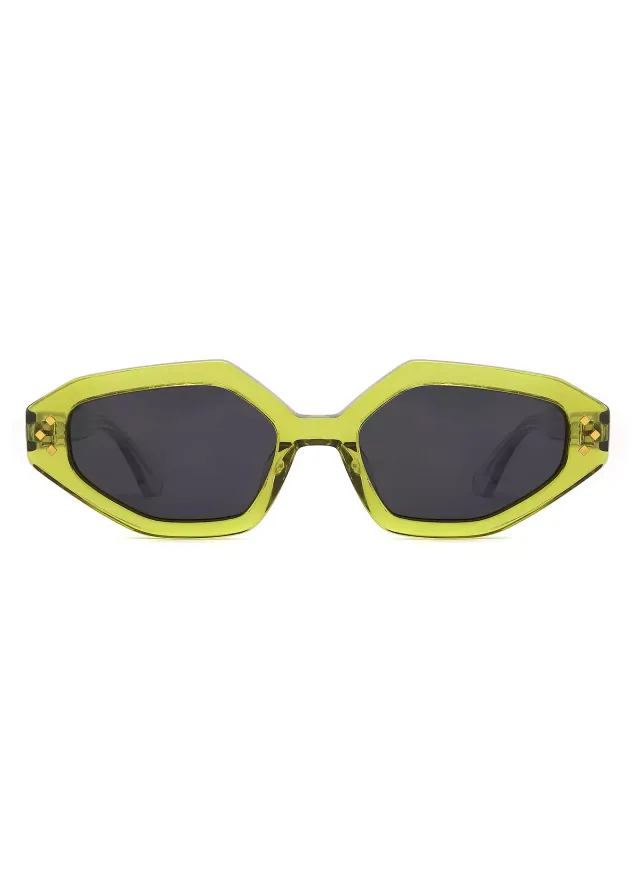 Ouyuan YD1205T Occhiali da Sole Donna Nero Polarizzate