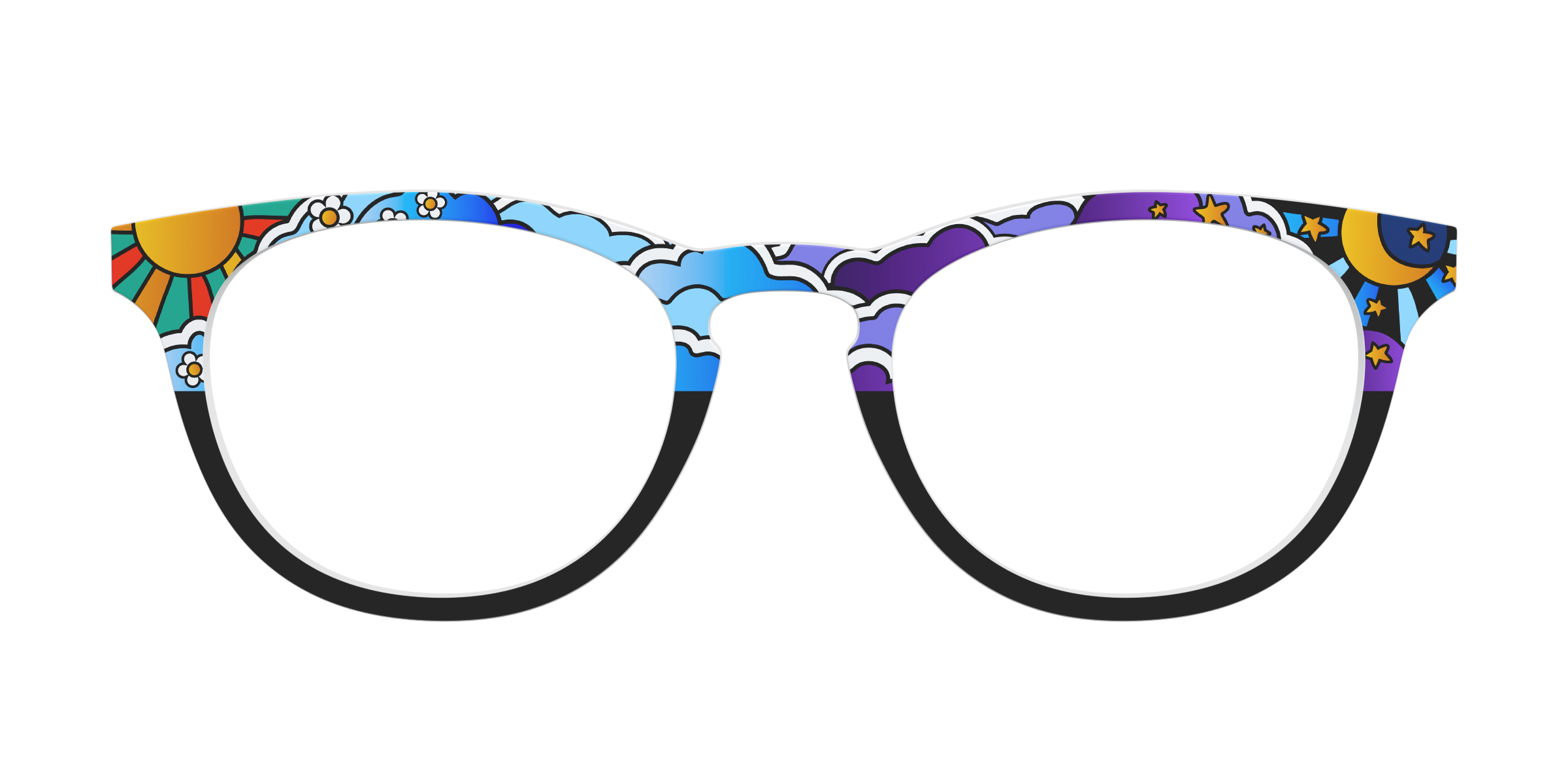 Pair Eyewear Design Tops Far Out Skies top magnetico blu