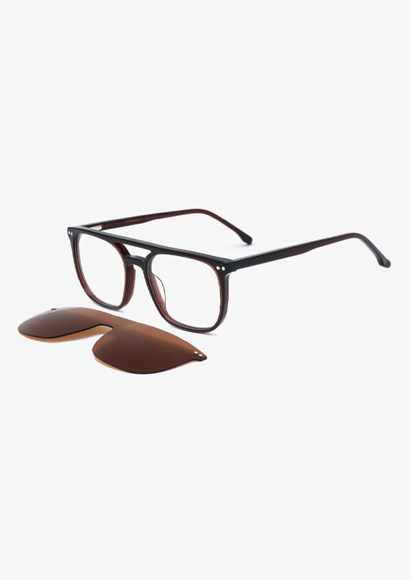 Ouyuan Clip Ons OLD020A clip occhiali polarizzata acetato
