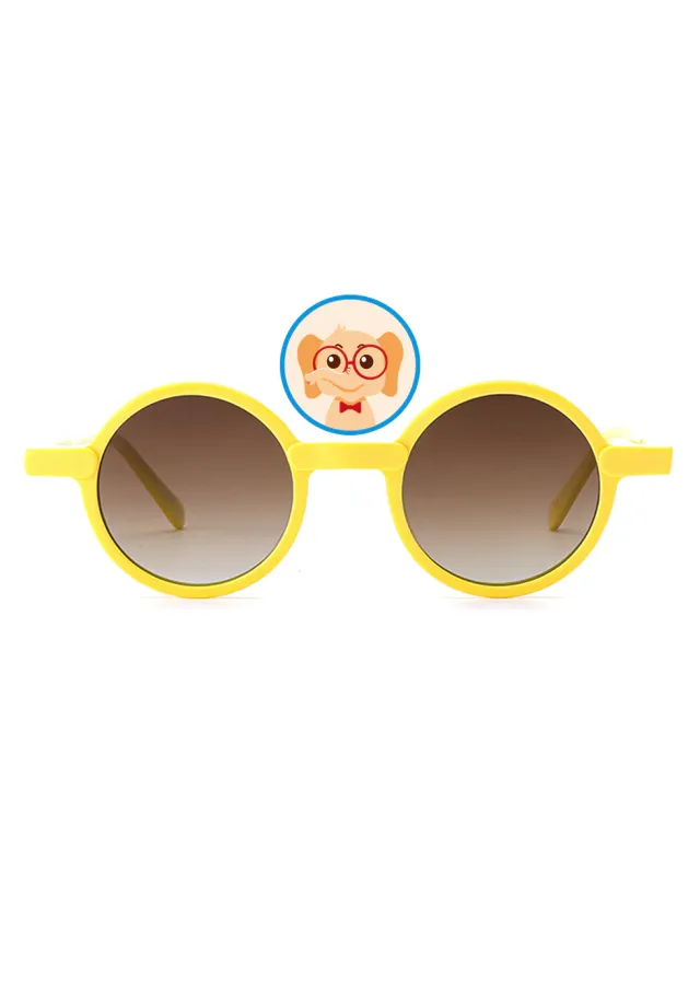 Ouyuan G2284 Occhiali da Sole Bambini Rotondi Acetato Polarizzate