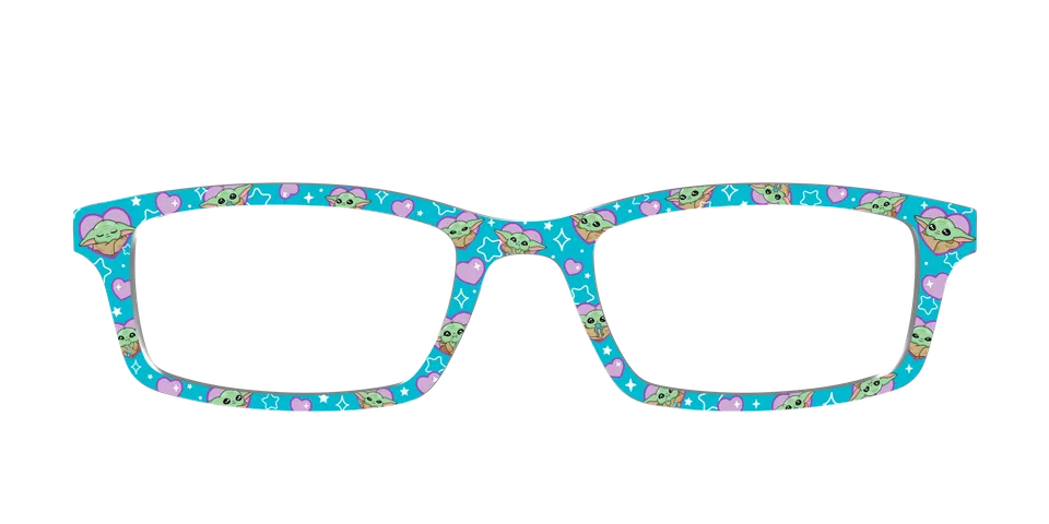 Pair Eyewear Collabs Grogu Cuteness top frame verde