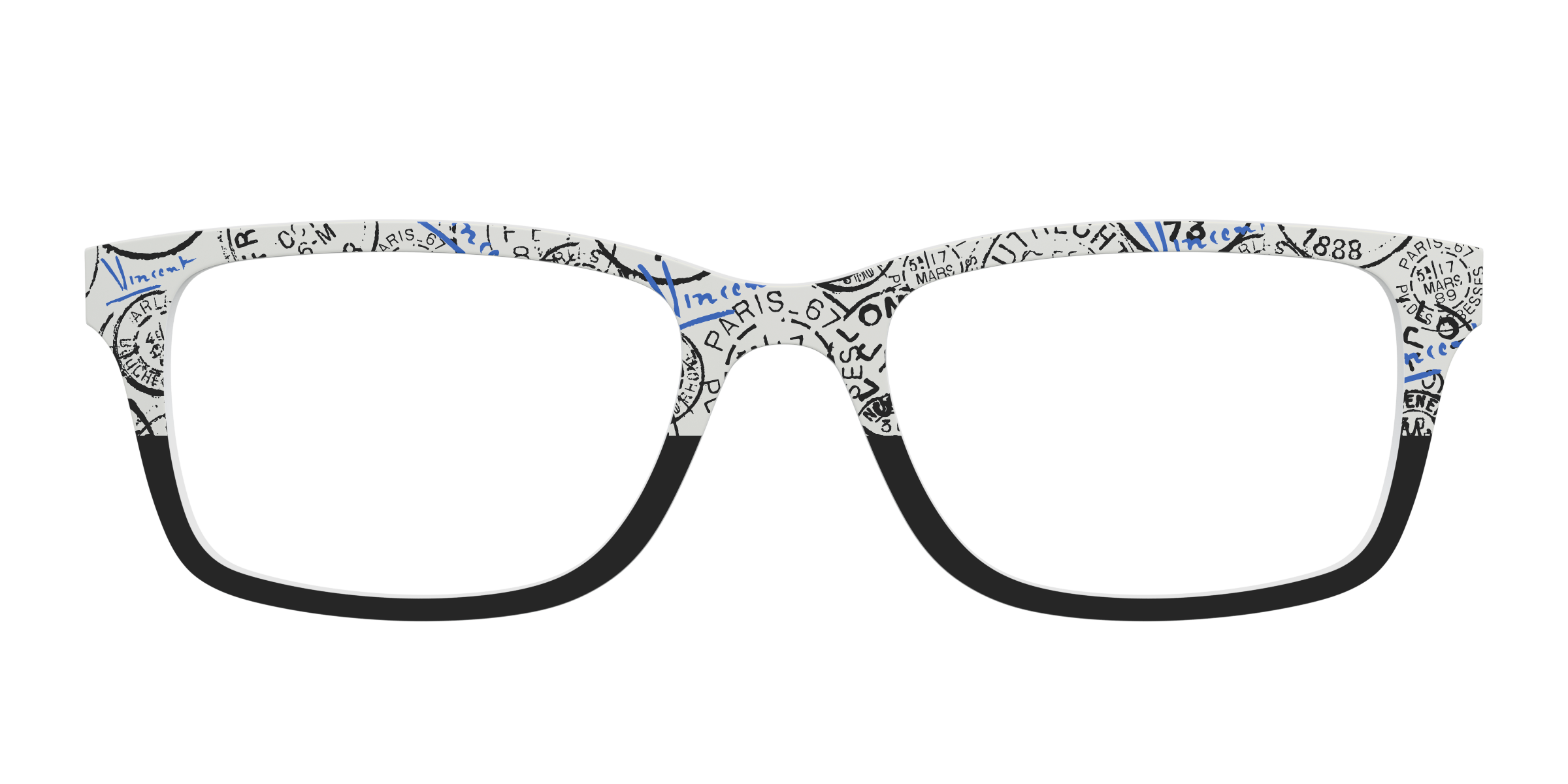 Pair Eyewear Collabs The Stamps Split top per occhiali