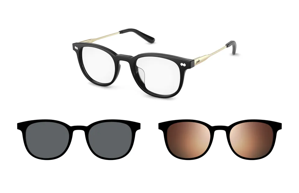 Pair Eyewear Reese Black Mixed Material montatura vista nero