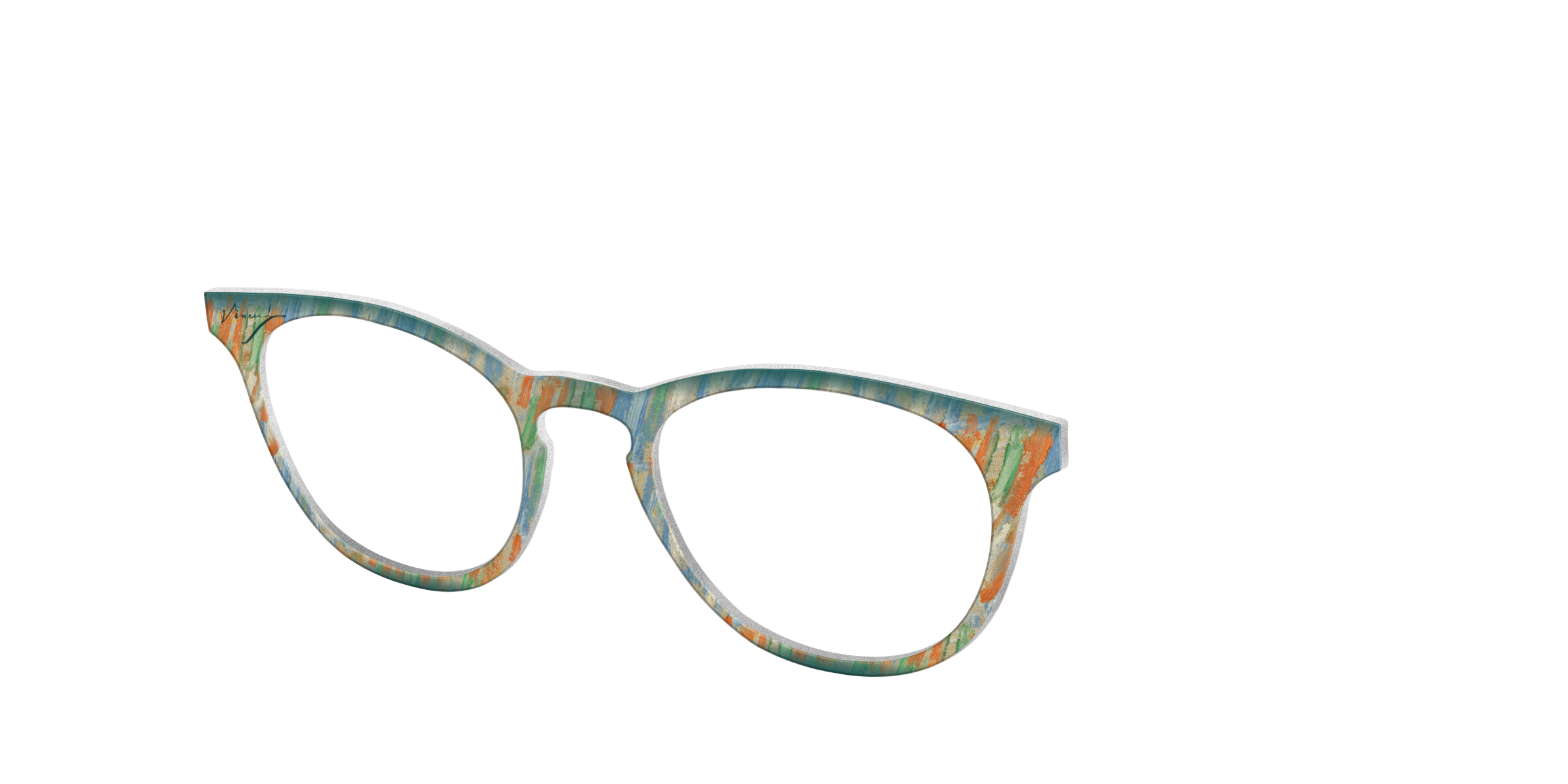 Pair Eyewear Collabs Brush Strokes top magnetico VG26