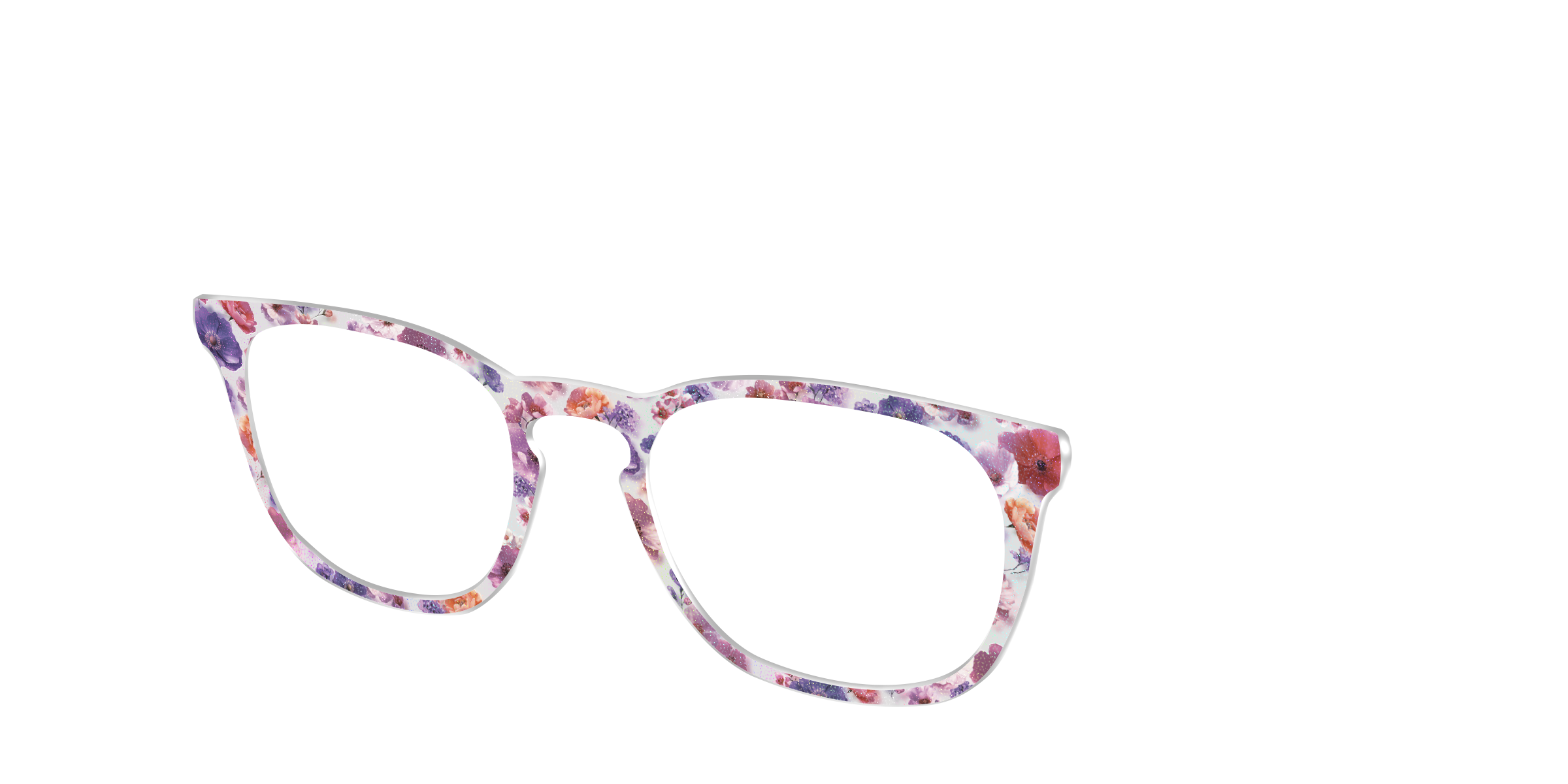 Pair Eyewear Design Tops Holographic Milky Floral Top Occhiali 512