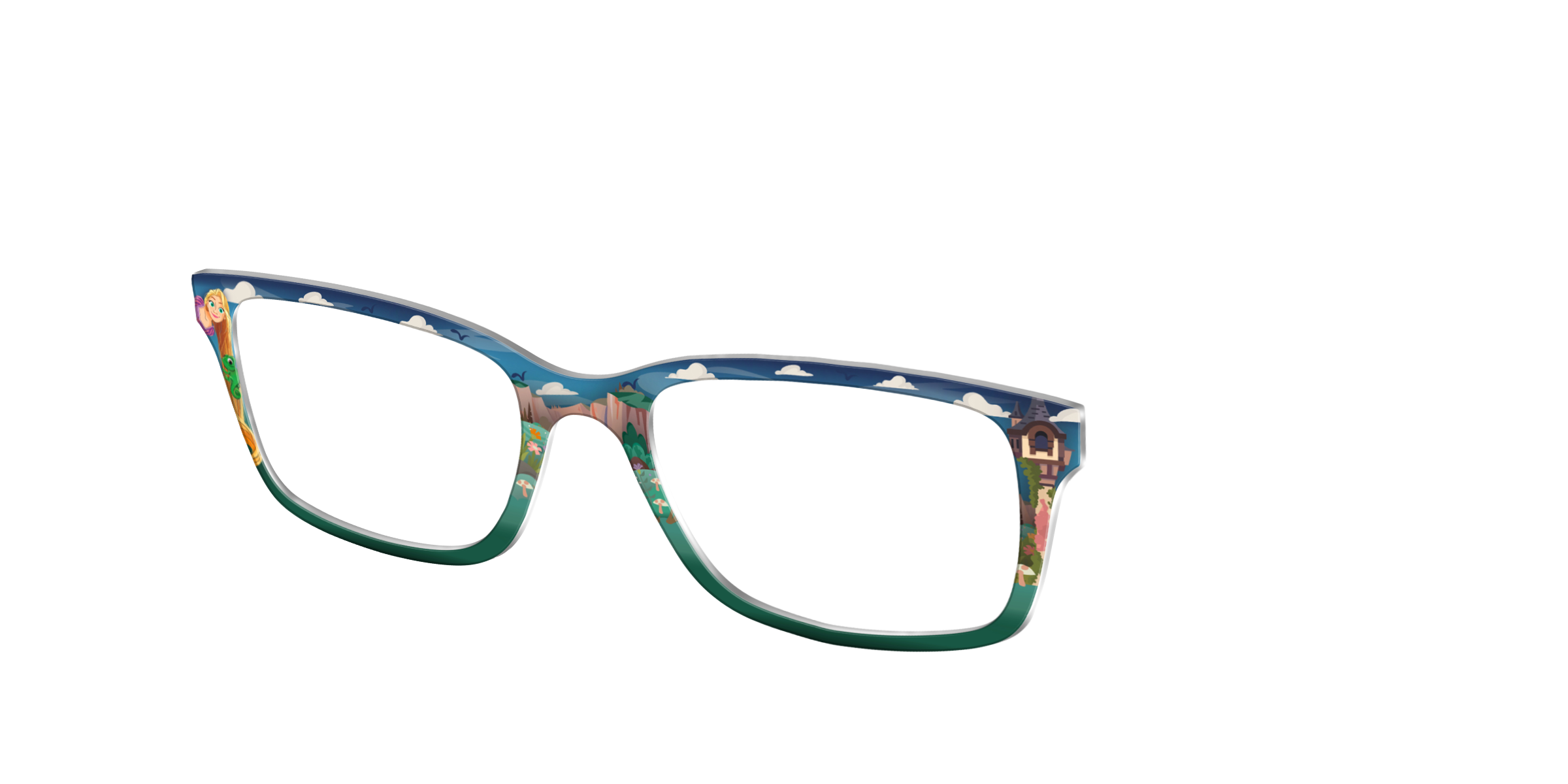 Pair Eyewear Collabs Rapunzel's Castle top occhiali Cedro