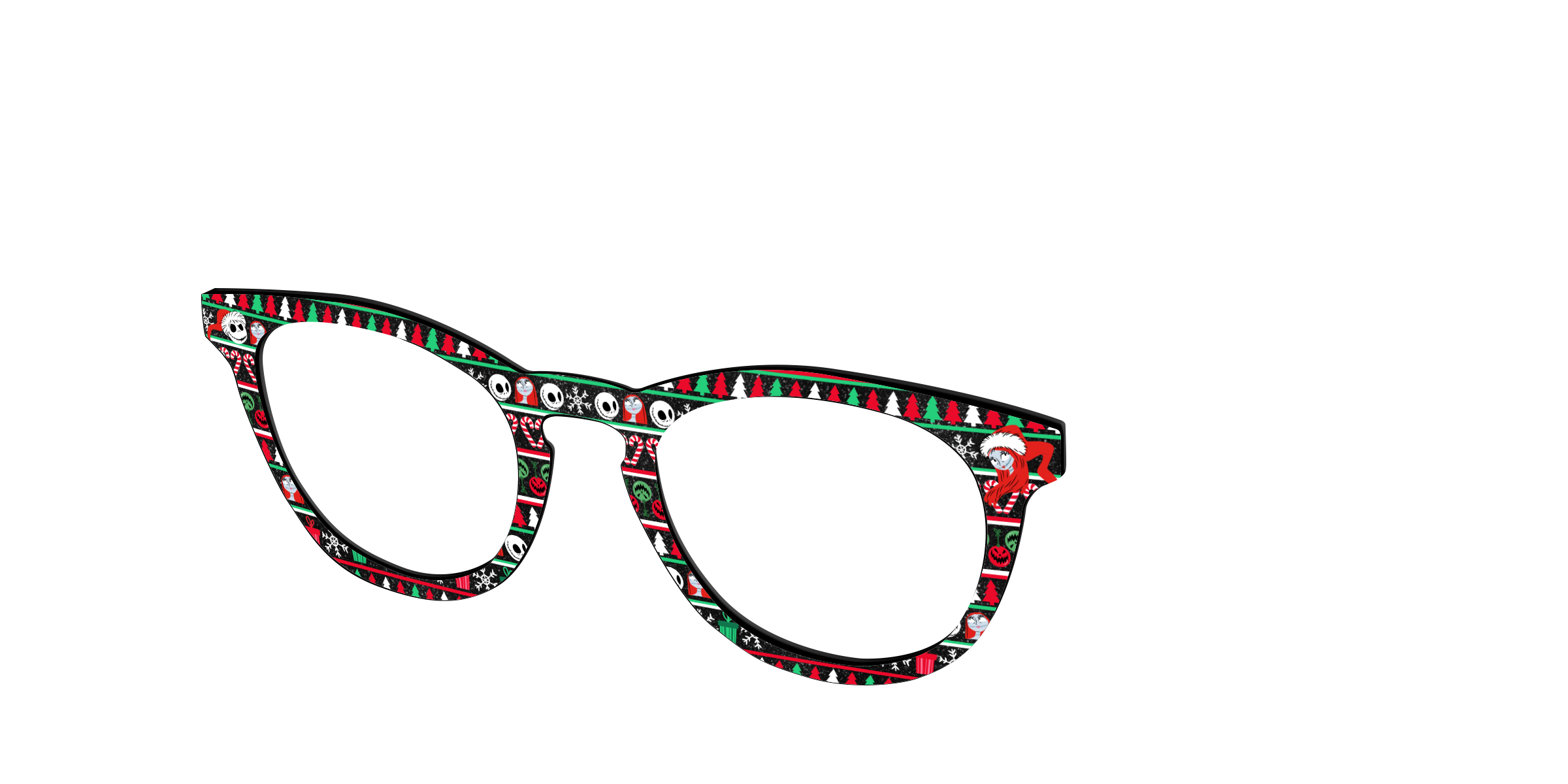Pair Eyewear Collabs Frightfully Festive Shimmer top occhiali glitter