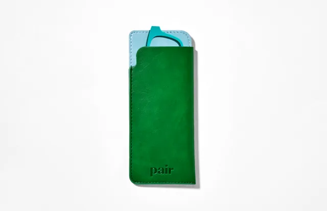 Pair Eyewear Top Frame Case custodia occhiali verde