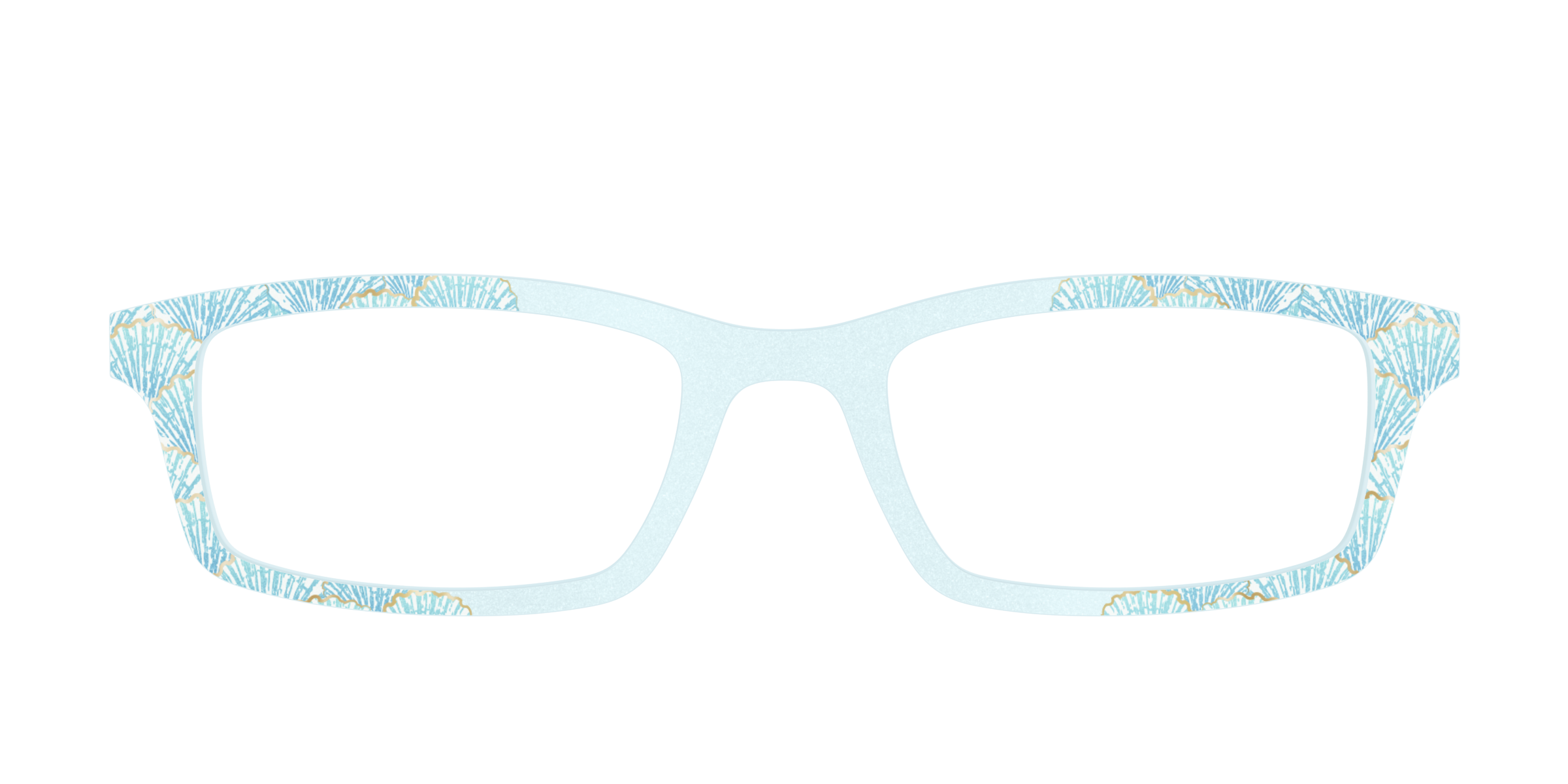 Pair Eyewear Design Tops Aquamarine Shells top frame oro