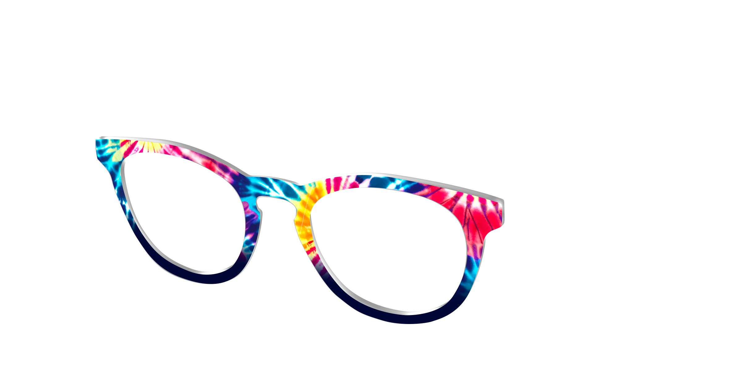 Pair Eyewear Design Funky Tie-Dye top occhiali multicolore