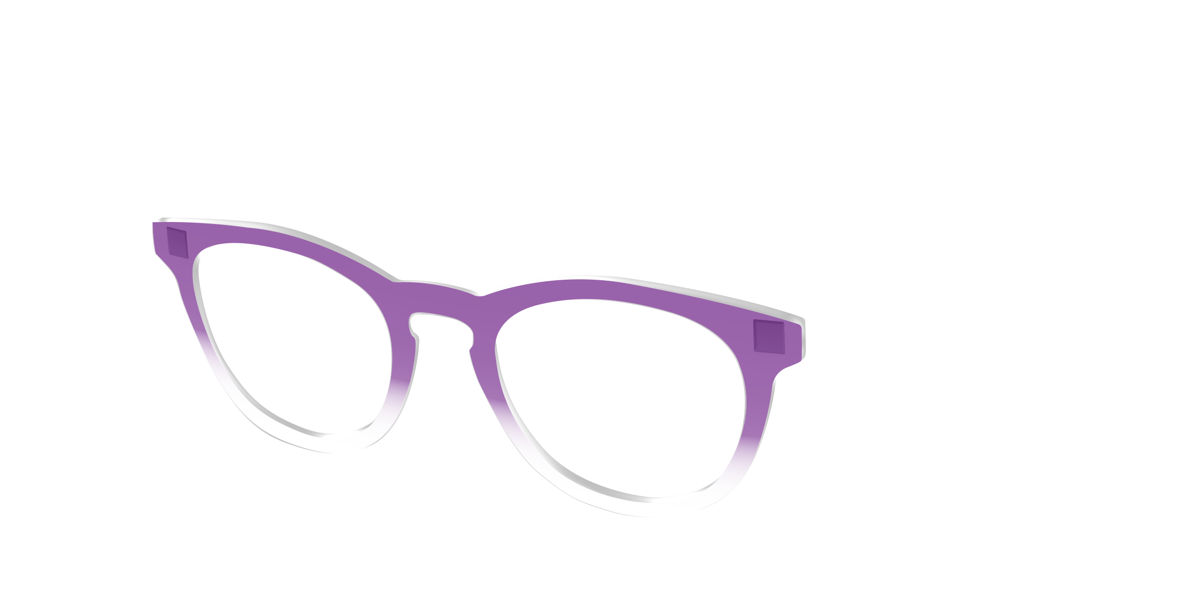 Pair Eyewear Solid Tops Grape Gradient Crystal top viola 254