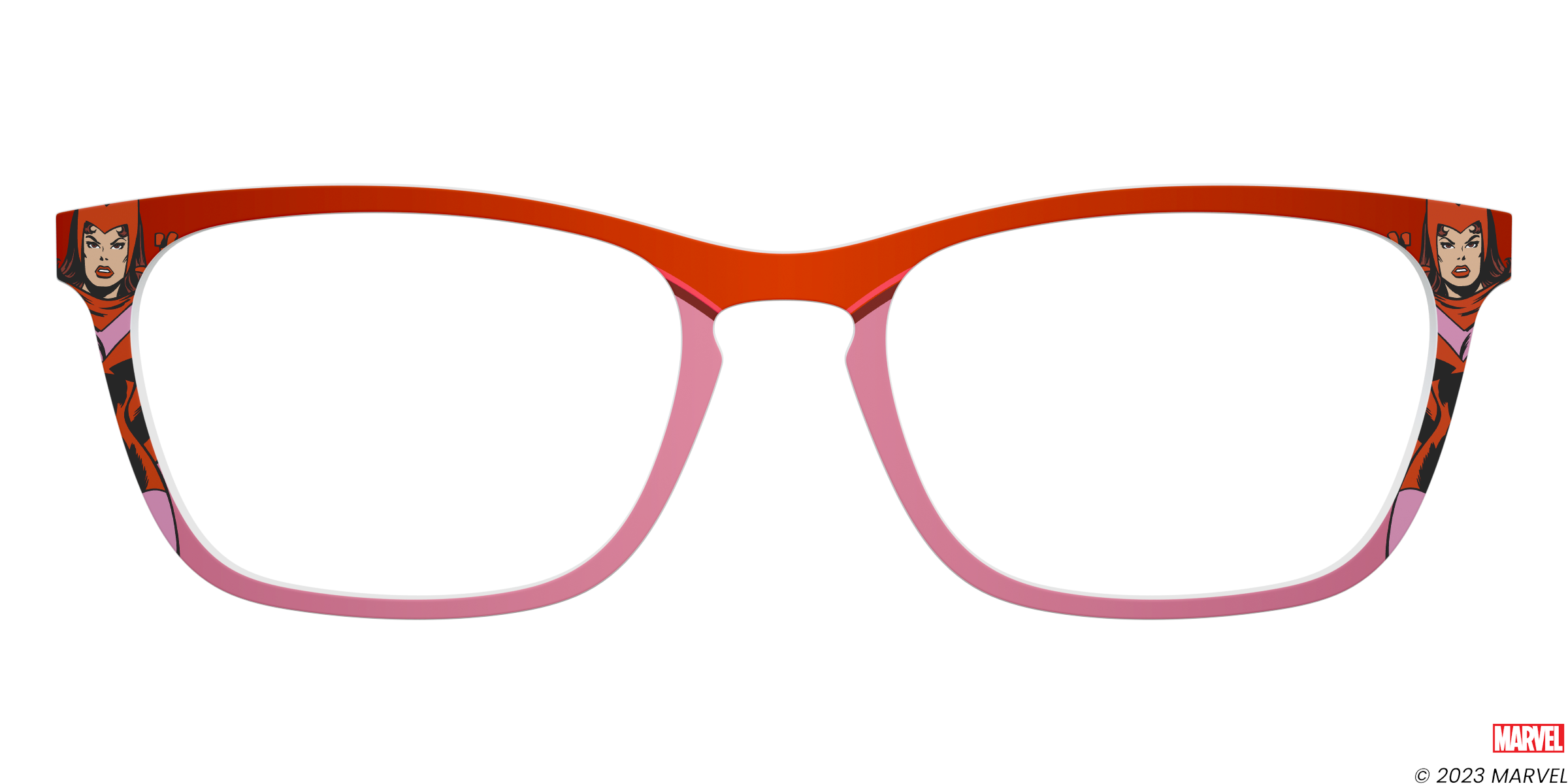 Pair Eyewear Collabs The Scarlet Witch top occhiali rosso