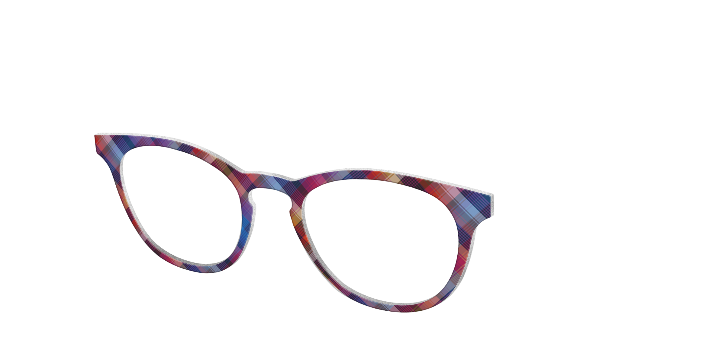 Pair Eyewear Solid Ombre Plaid top occhiali Serra quadri