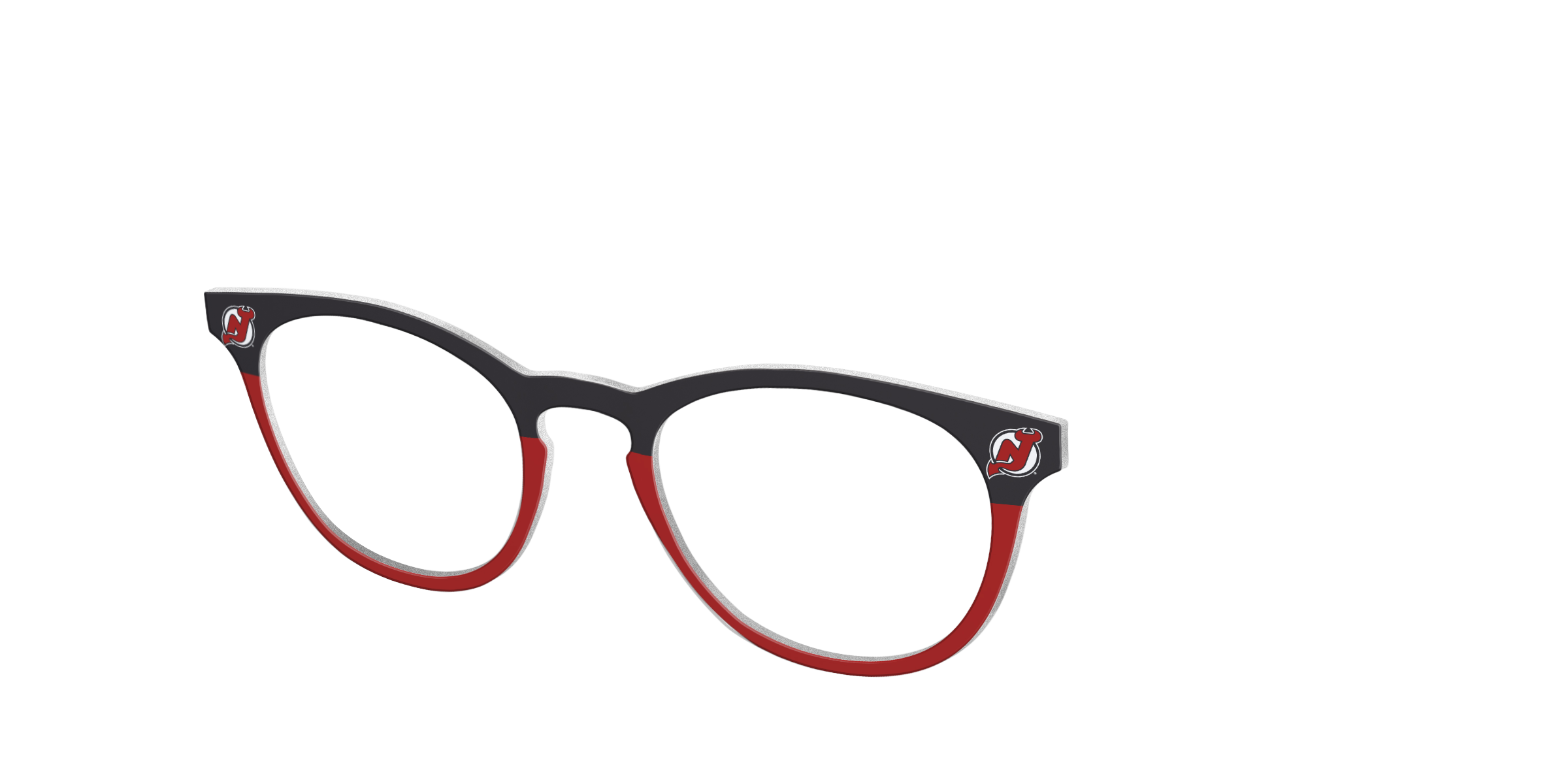 Pair Eyewear School Spirit The Devils Split top occhiali nero rosso