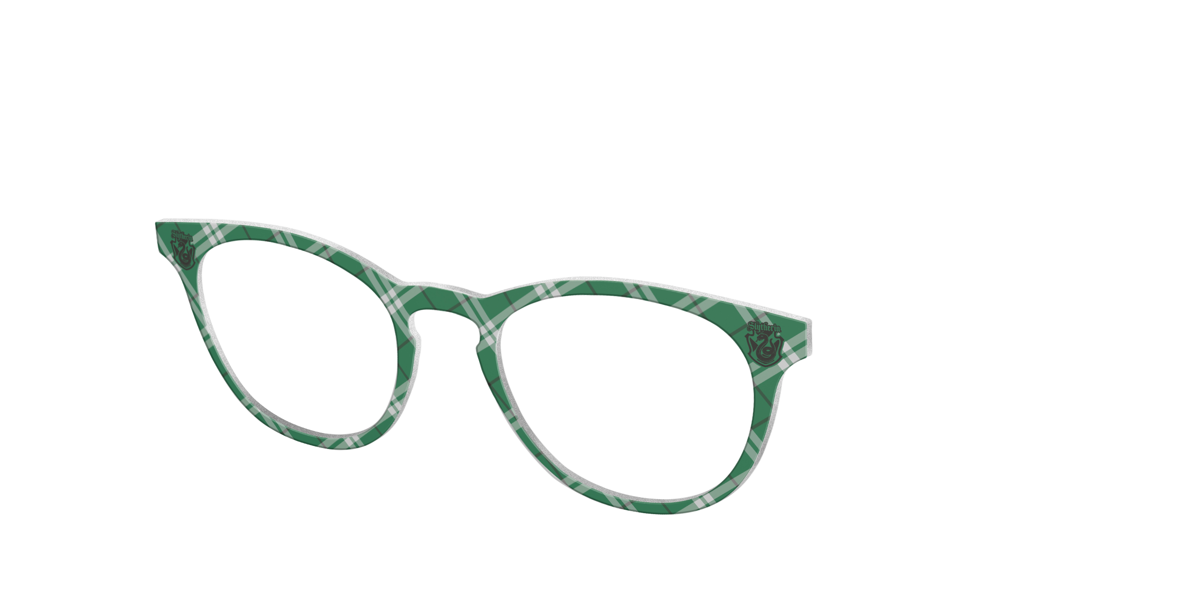 Pair Eyewear Collabs The Slytherin Plaid top magnetico verde