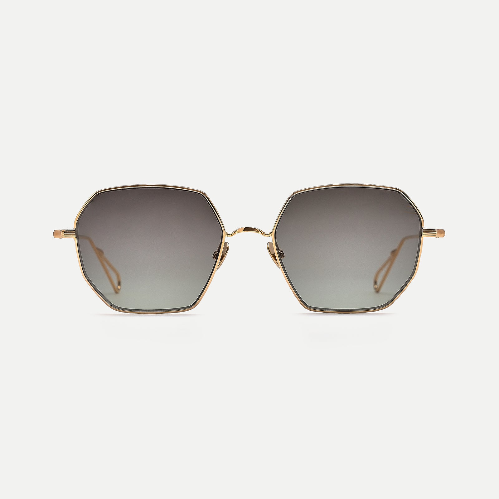 AHLEM Réaumur occhiali da sole Champagne Green Gradient