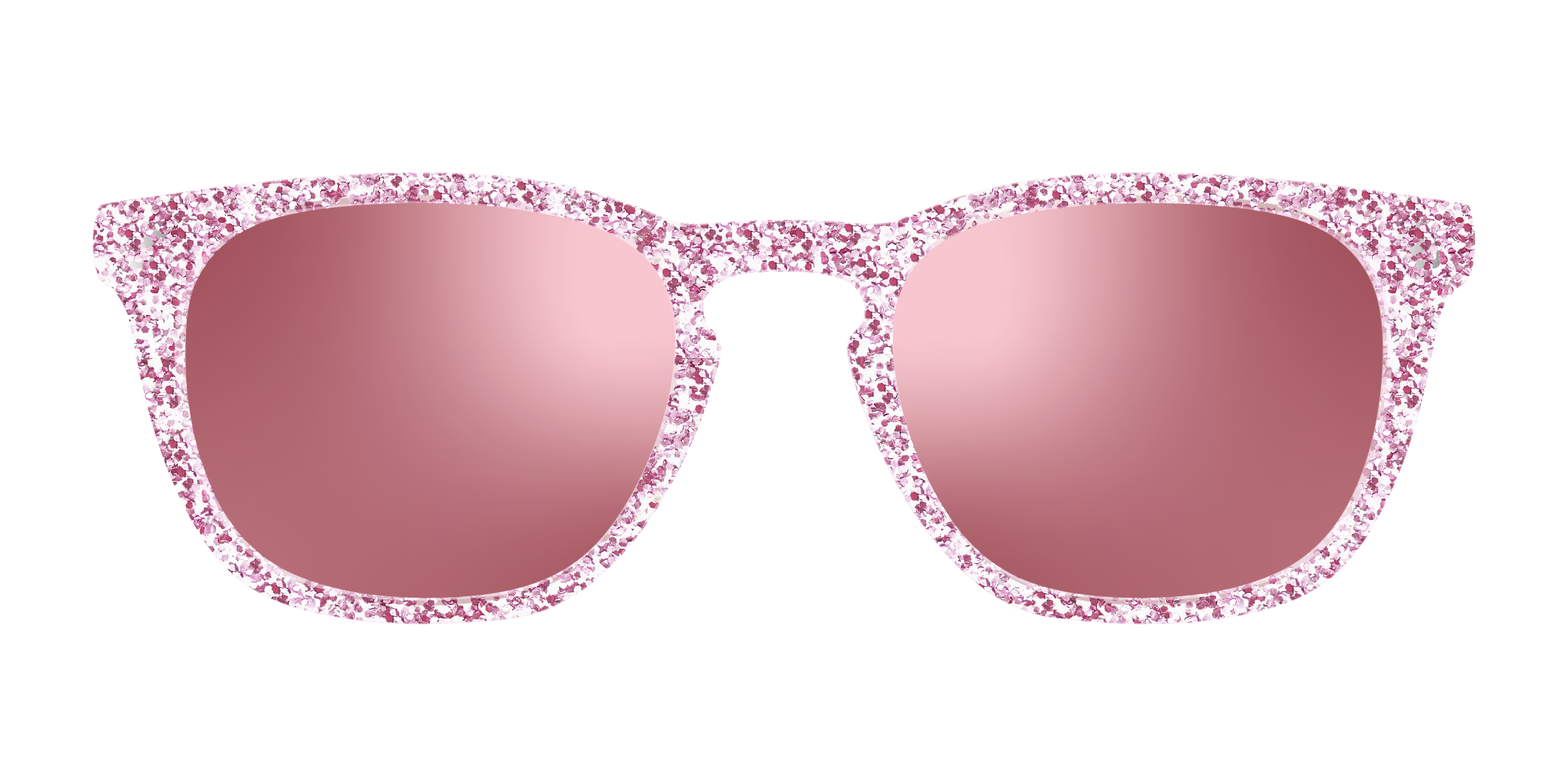 Pair Eyewear Sun Tops Rose Gold Sparkle clip sole 147