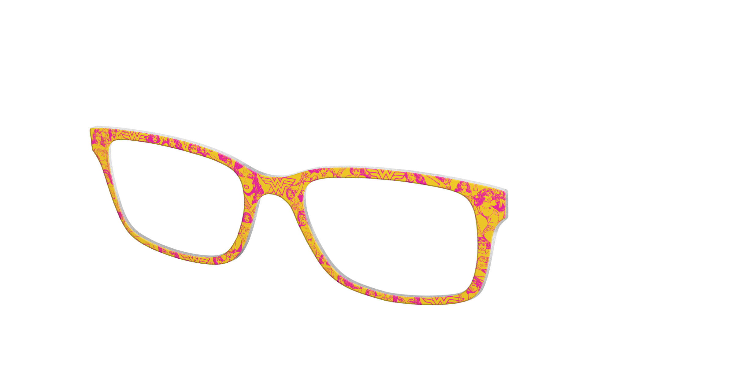 Pair Eyewear Collabs Retro Wonder Woman topper rosa