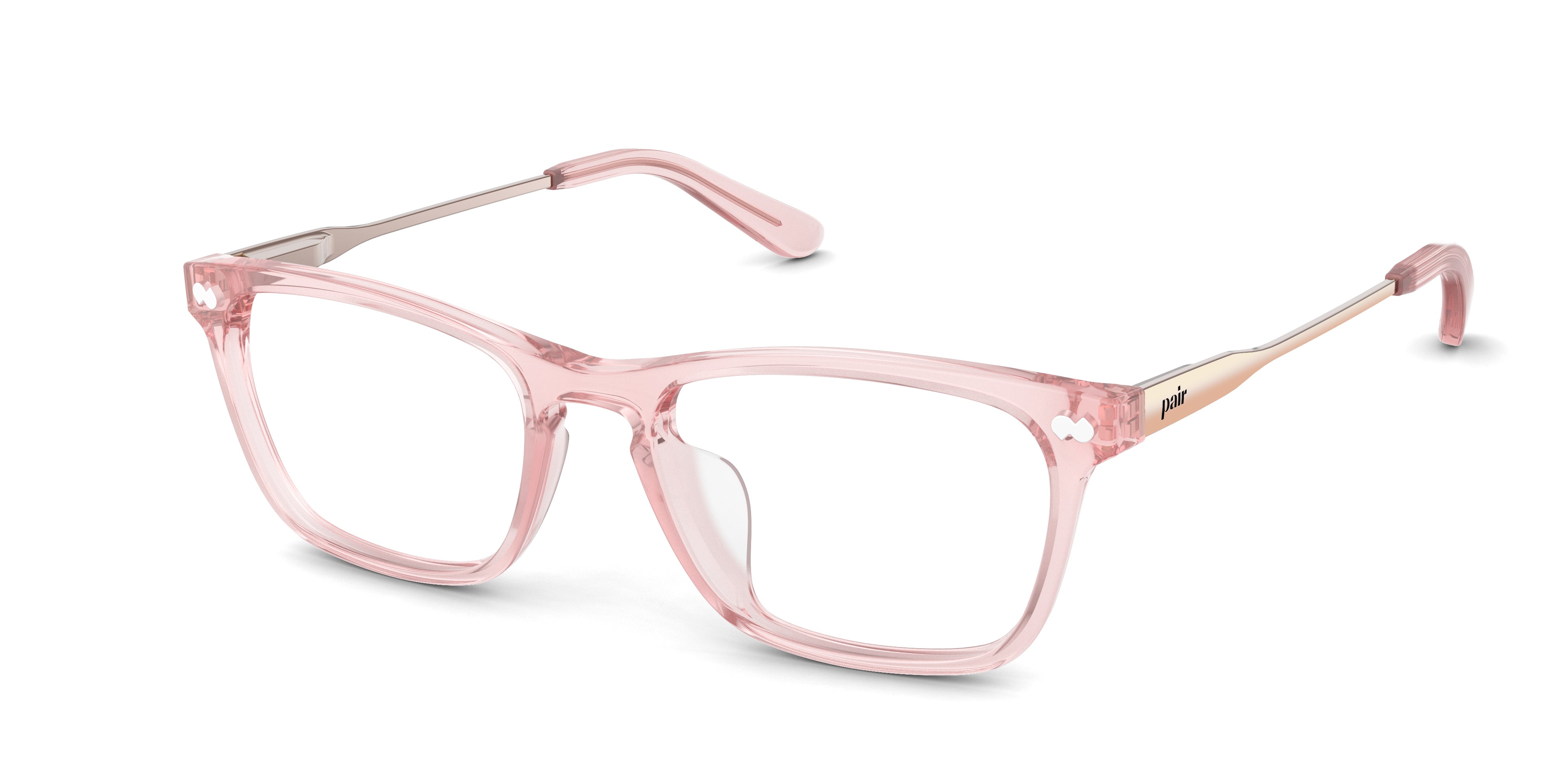 Pair Eyewear Casper Mixed Material montatura vista media crystal