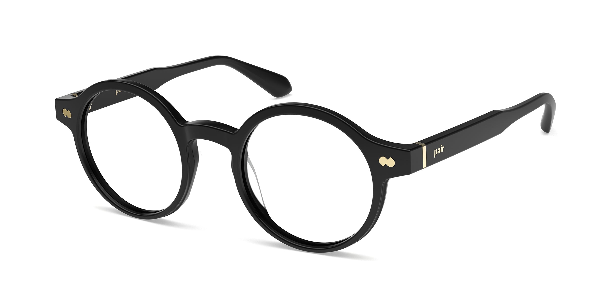 Pair Eyewear Leigh Forte montatura vista Crystal Clear Gold
