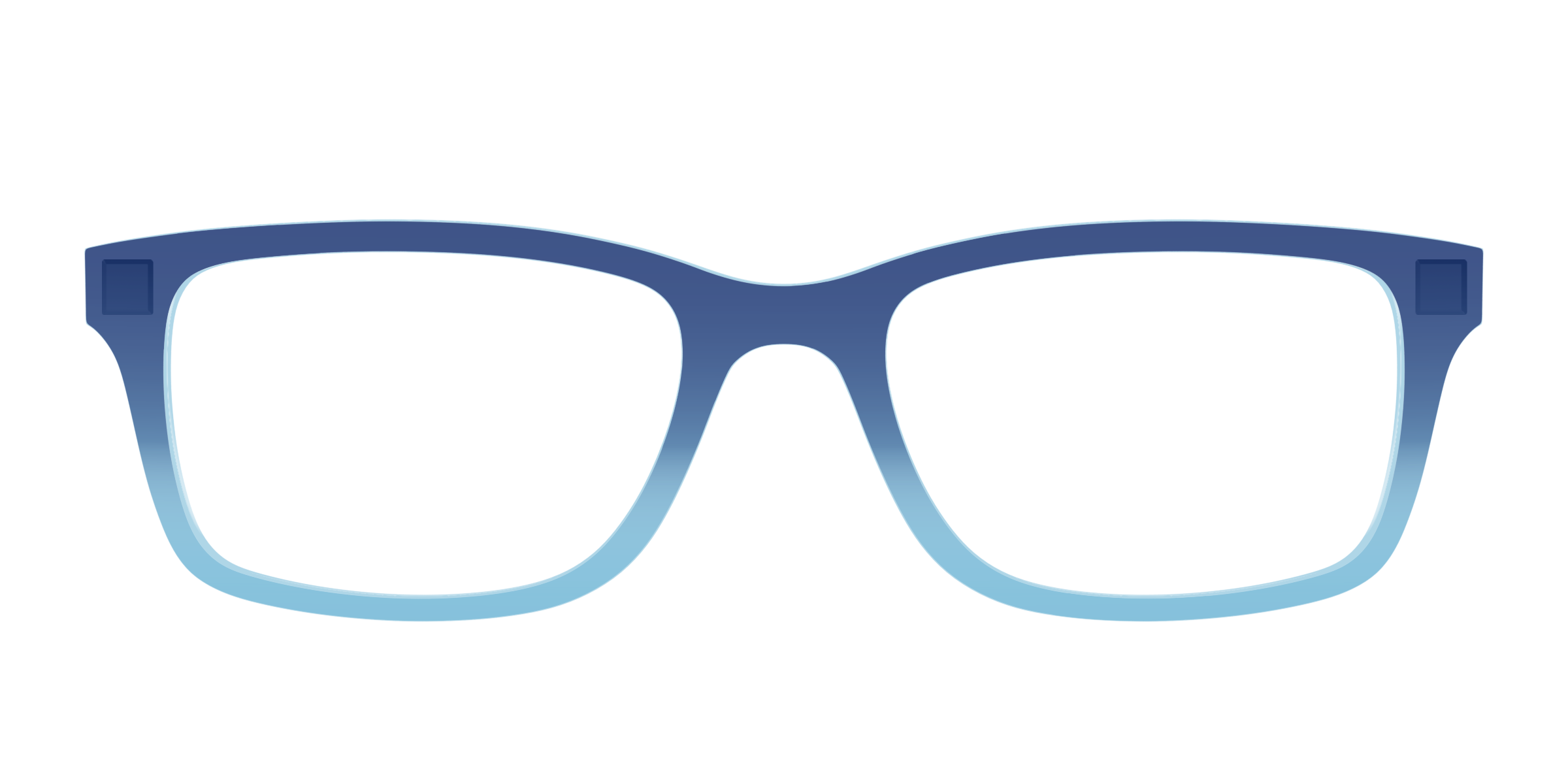 Pair Eyewear Solid Tops Indigo Sky Blue Gradient top occhiali blu