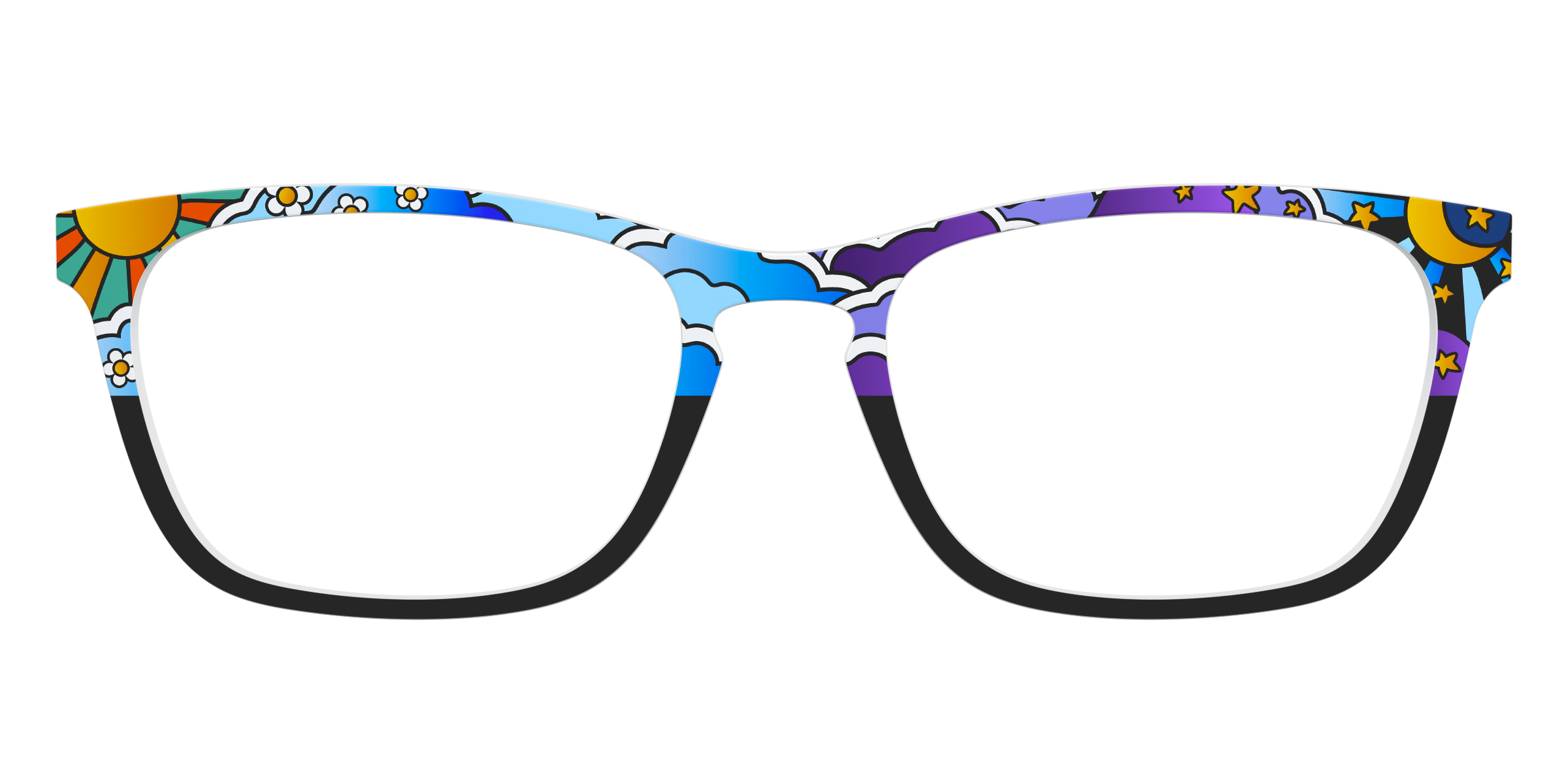 Pair Eyewear Design Tops Far Out Skies top magnetico blu