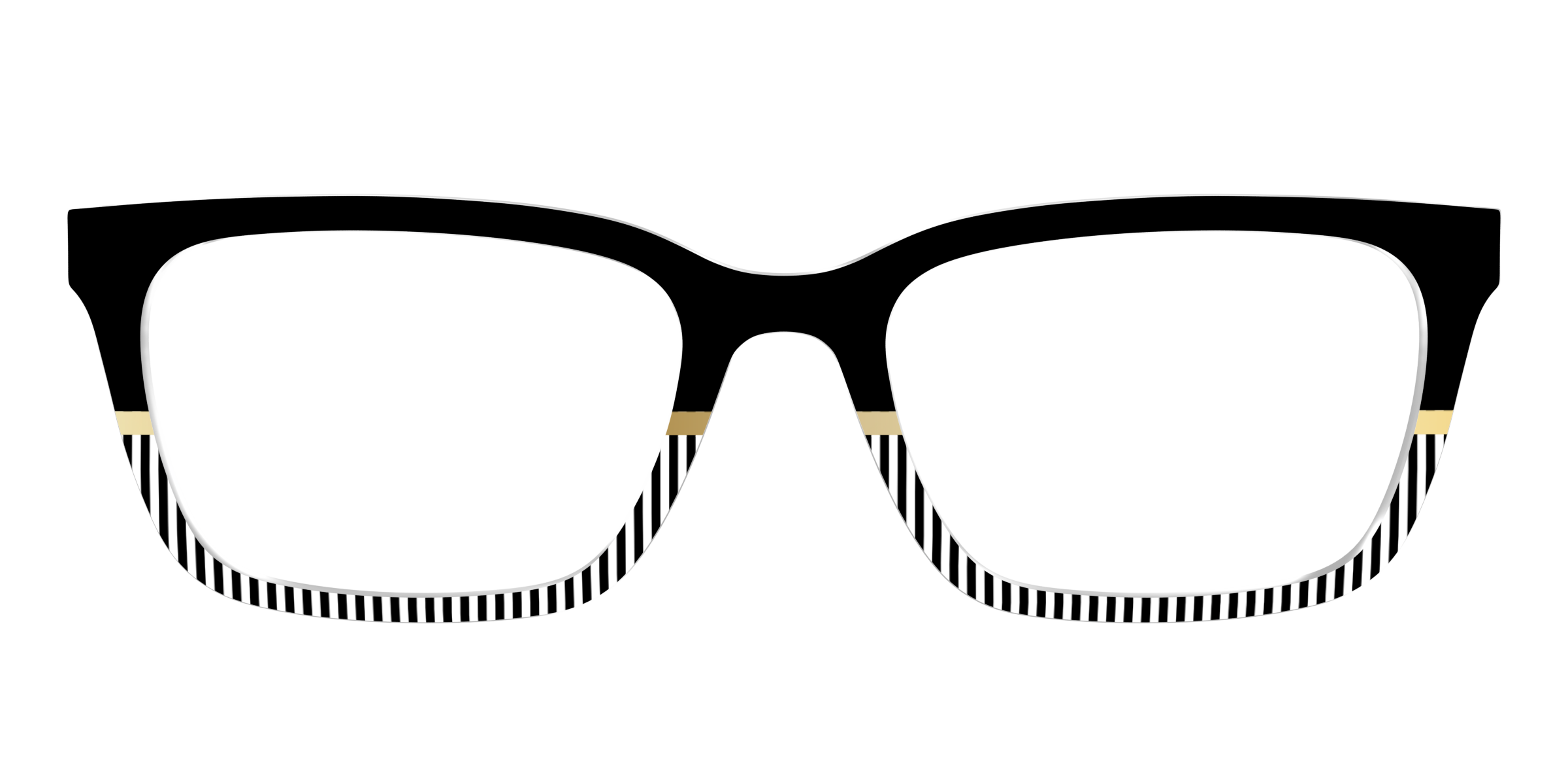 Pair Eyewear Design Tops Chic Stripes Crystal top per occhiali