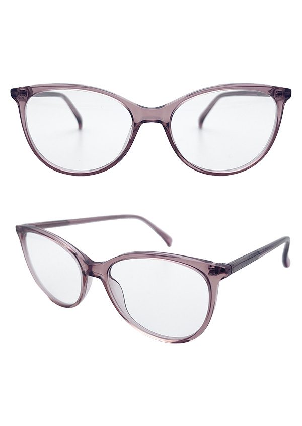 Ouyuan NOIA24012 montatura occhiali cat eye acetato blu