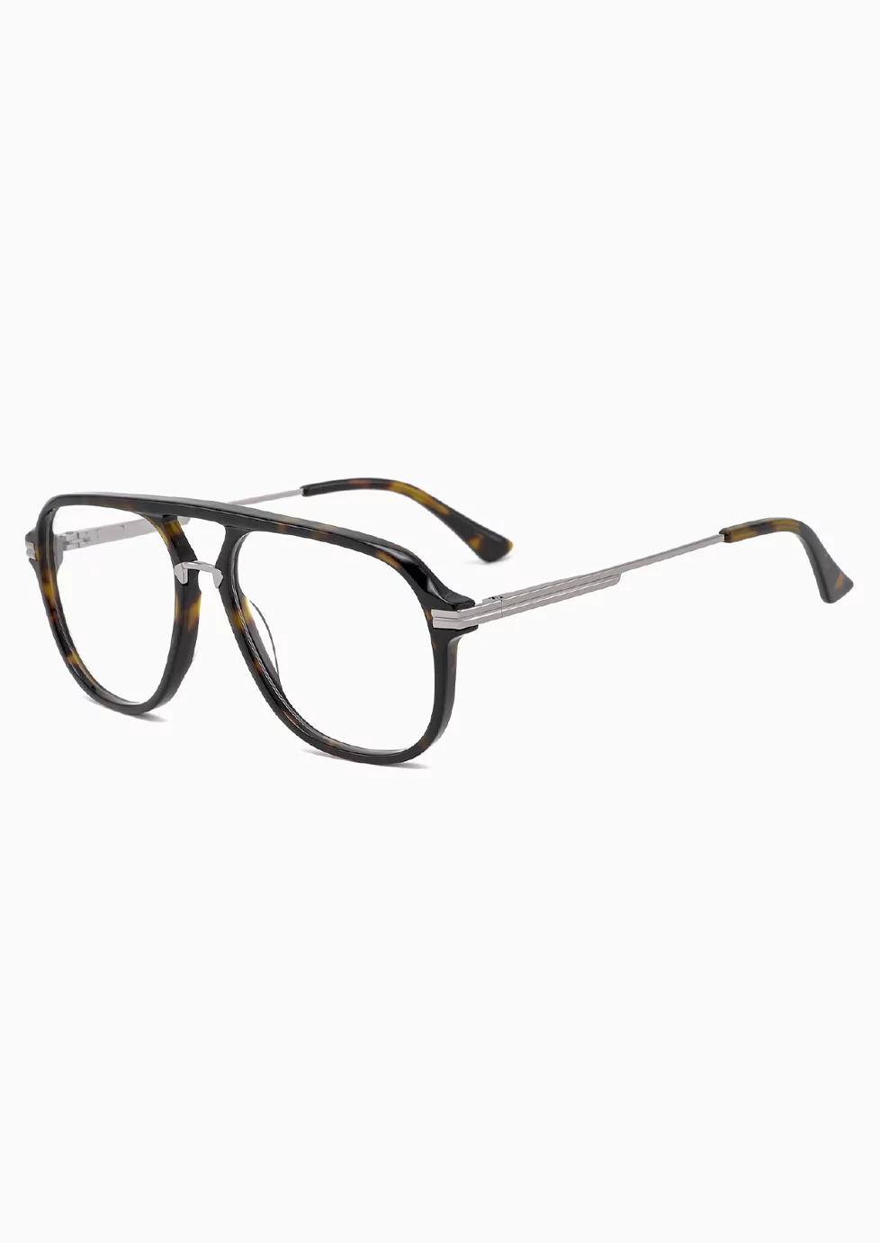 Ouyuan 309020 occhiali vista aviatore acetato doppio ponte