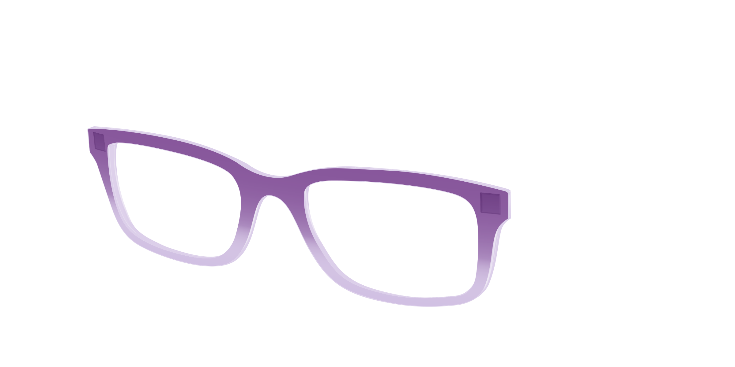Pair Eyewear Solid Tops The Plum to Lilac Gradient Crystal top