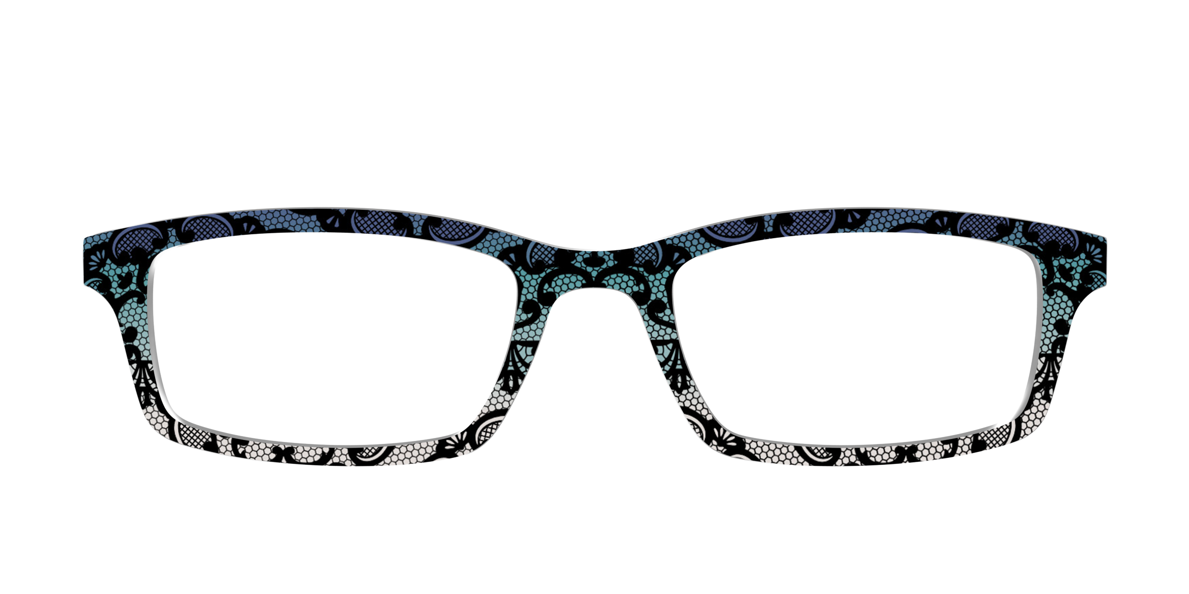 Pair Eyewear Design Tops The Gothic Gradient Lace top pizzo nero