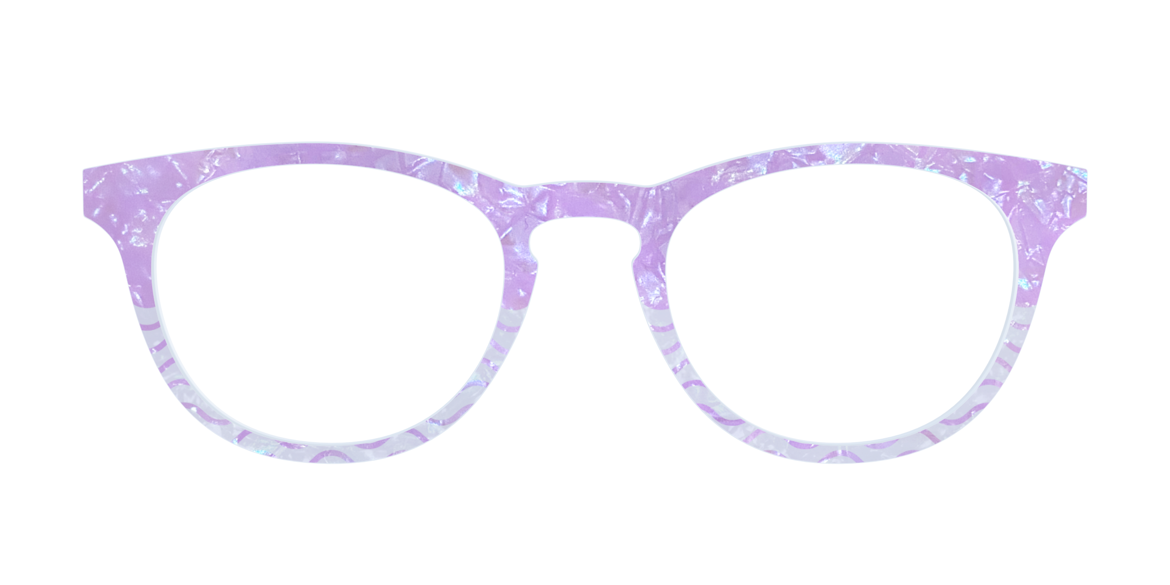 Pair Eyewear Design Tops Wavy Pearl Crystal Split topper Cedro