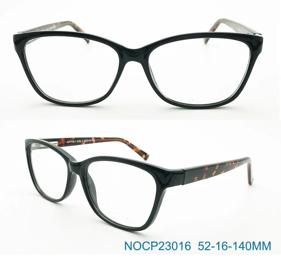 Ouyuan NOCP23016 montatura occhiali da vista nera ovale
