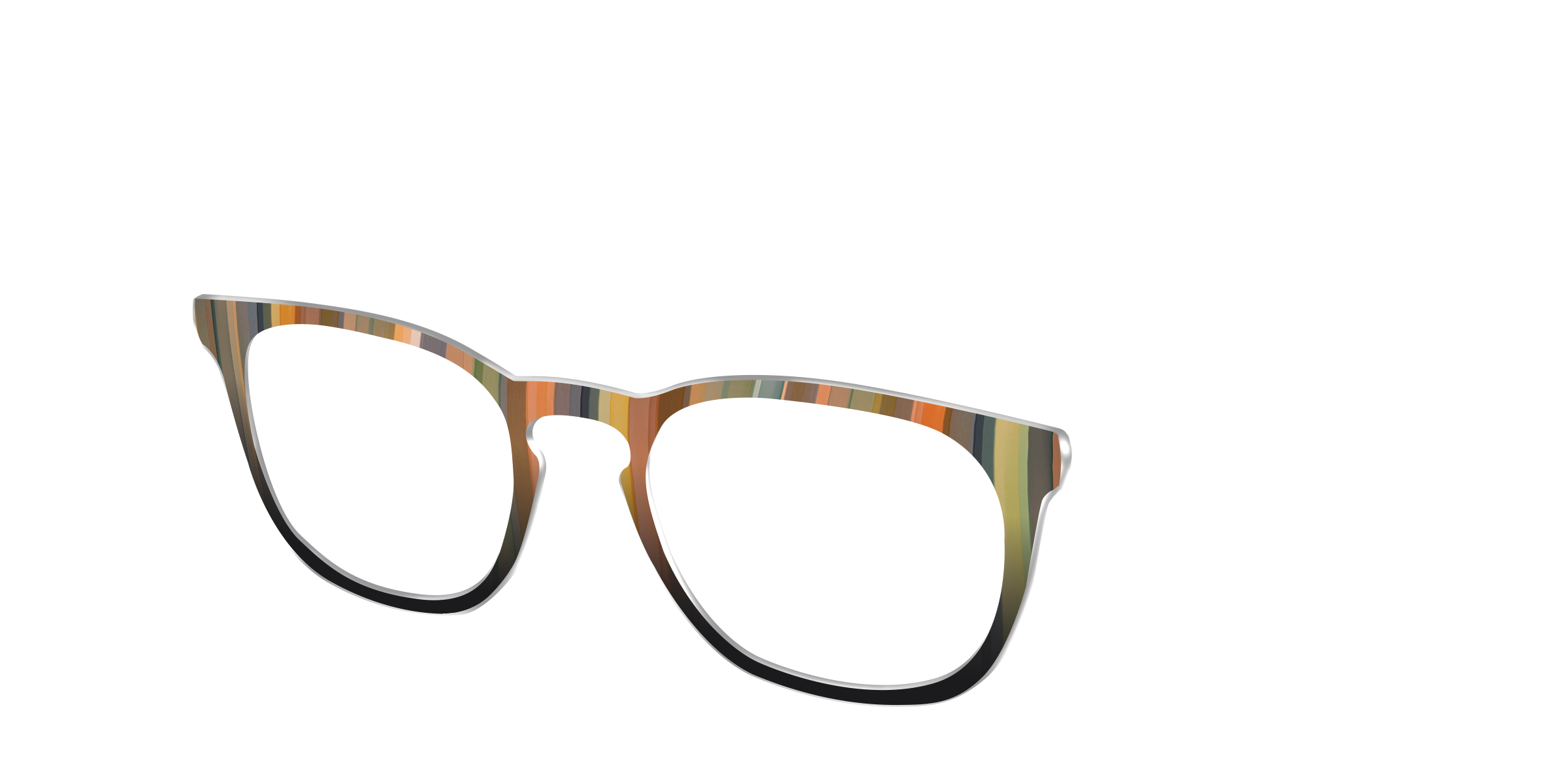 Pair Eyewear Design Tops Verdant Stripes top magnetico verde