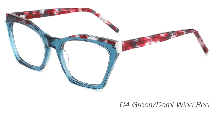 Ouyuan NOA23012 montatura occhiali acetato colorata 52-18-145