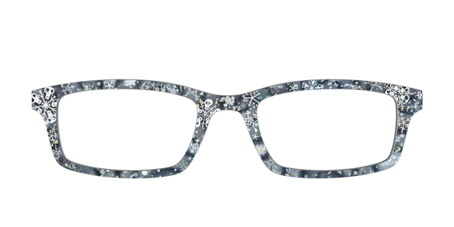 Pair Eyewear Collabs Christmas Town Snow Globe top glitter