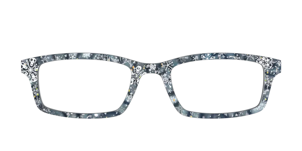 Pair Eyewear Collabs Christmas Town Snow Globe top glitter