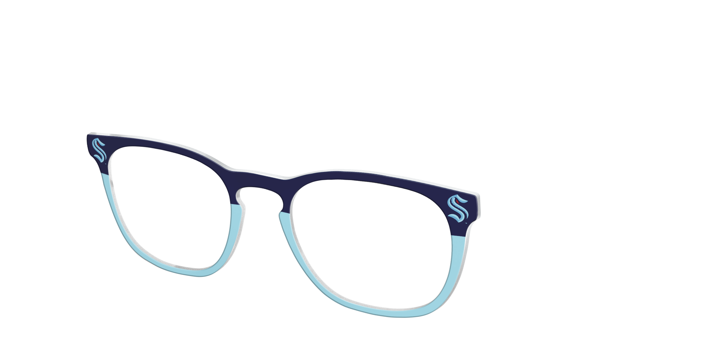 Pair School Spirit The Kraken Split topper occhiali per Cedro NHL