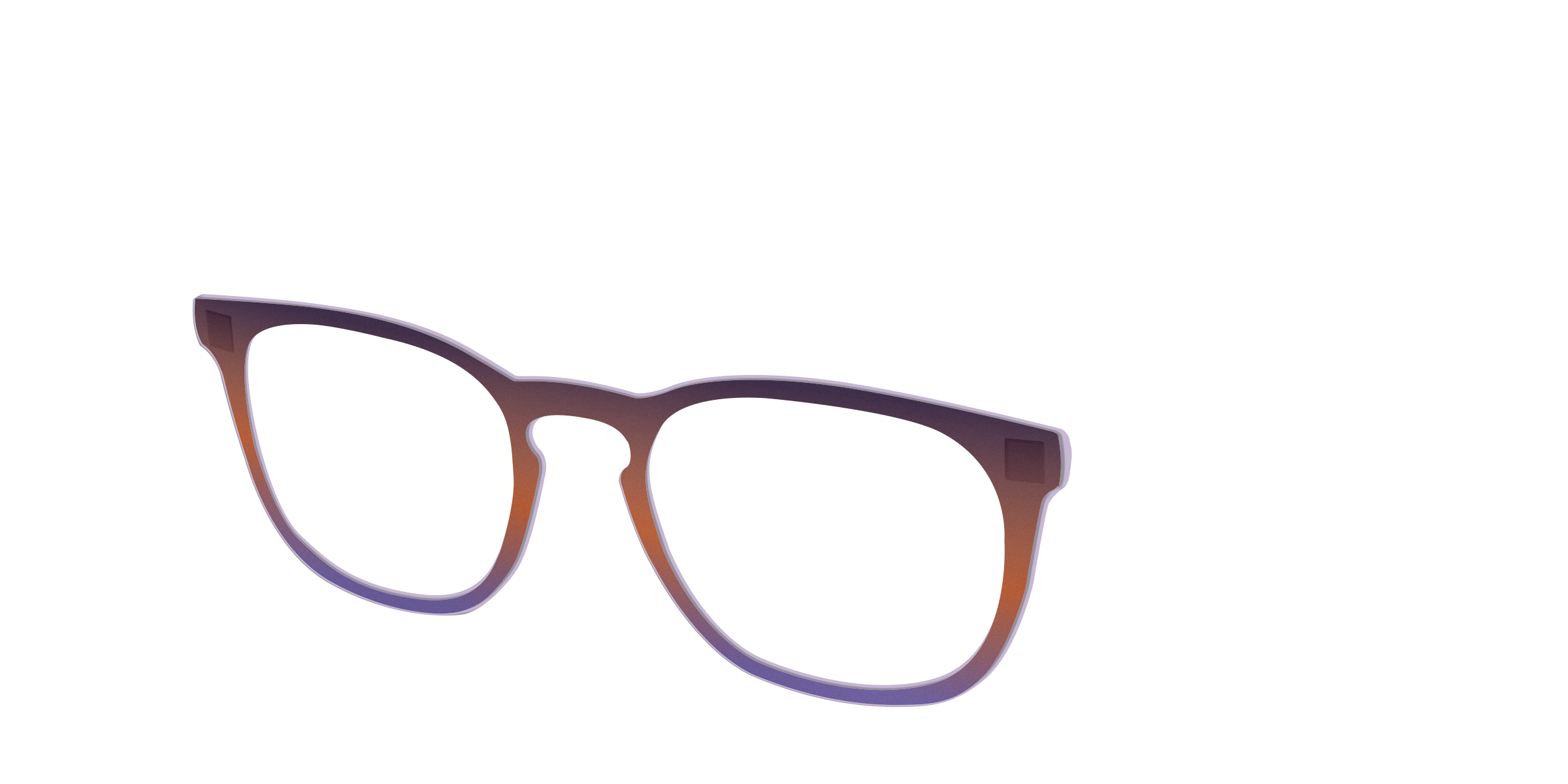 Pair Eyewear Design Tops Matte Midnight Violet topper sfumato