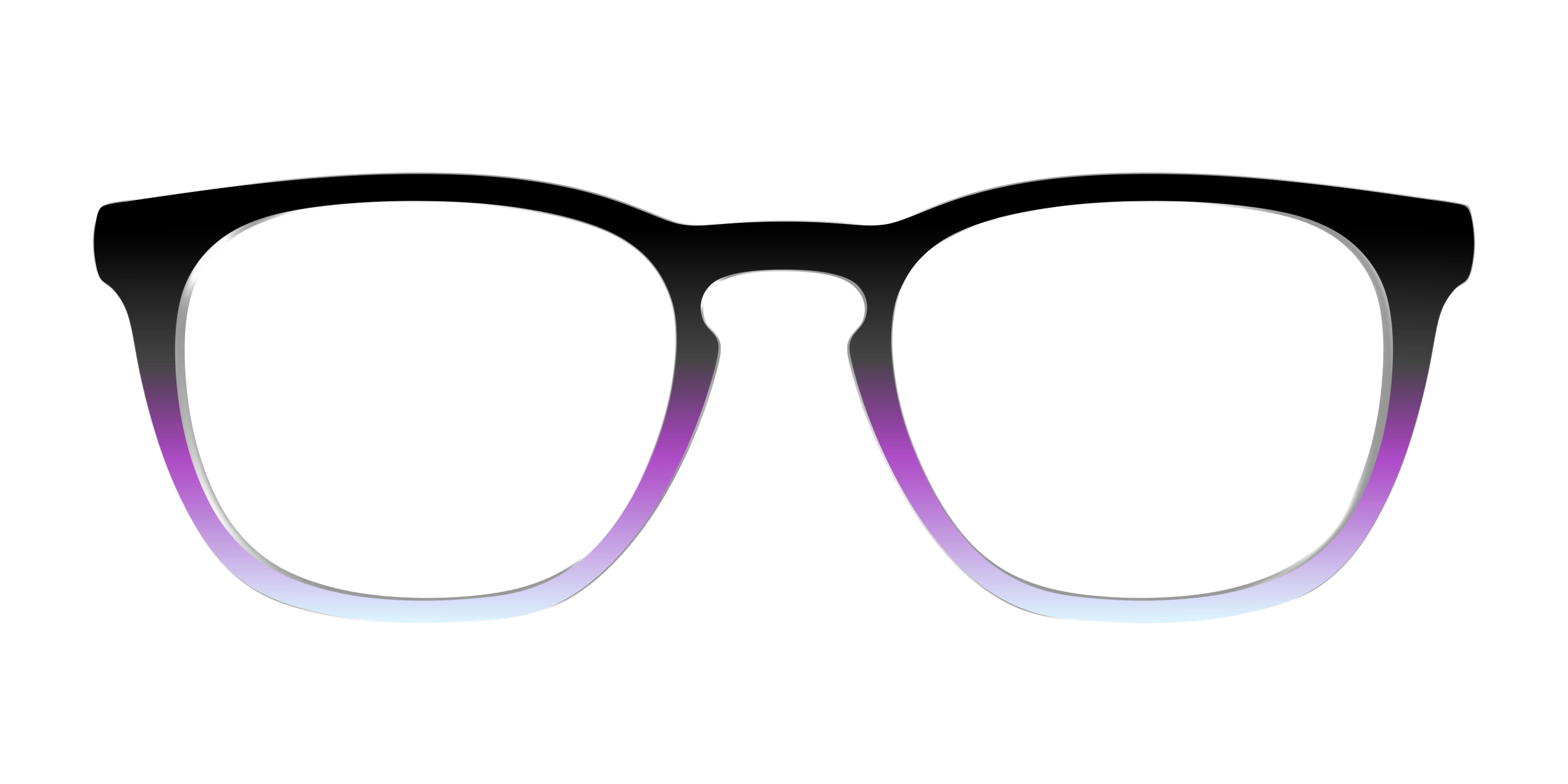 Pair Eyewear Design Tops Black Periwinkle Gradient top FG03