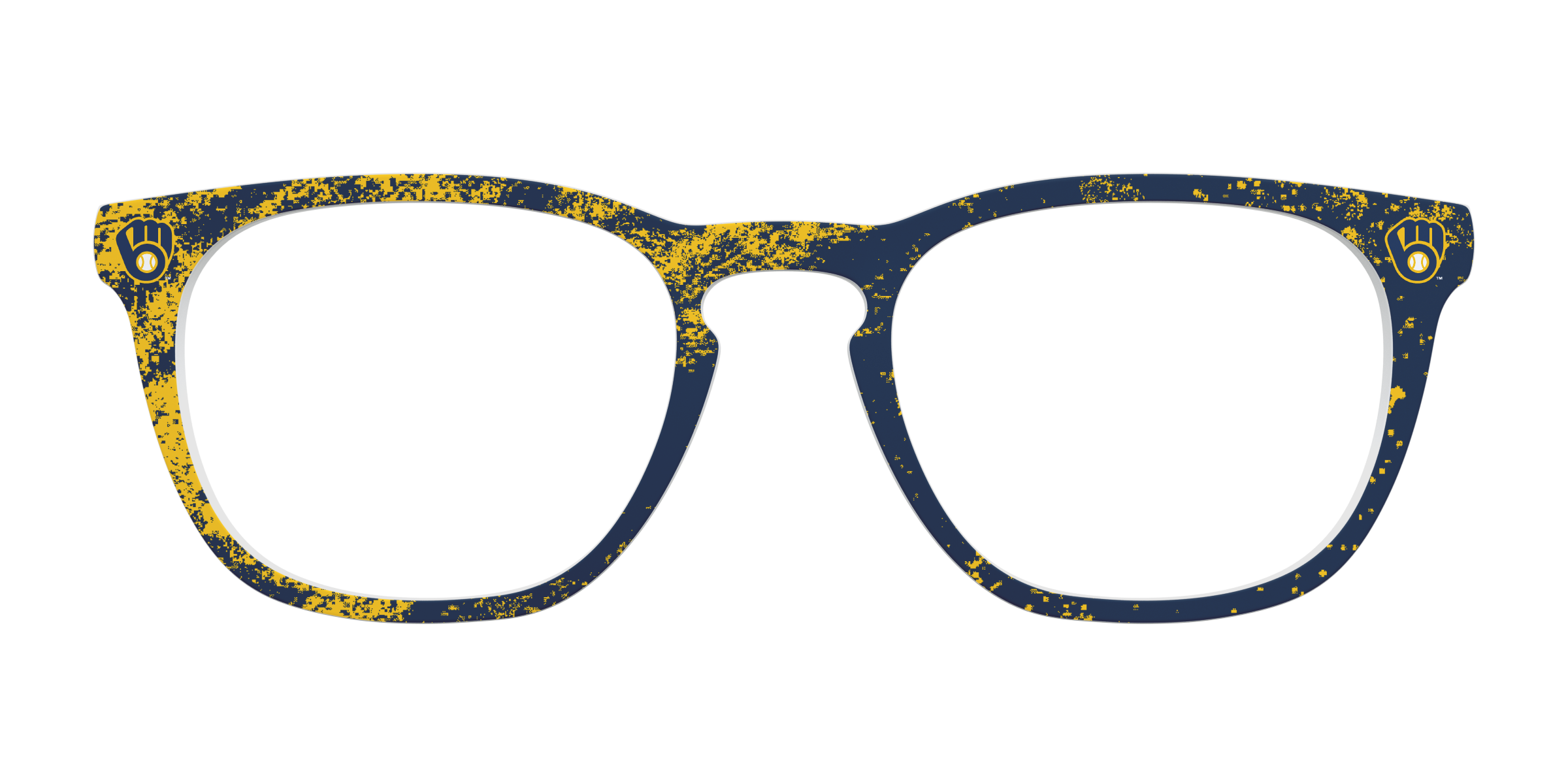 Pair School Spirit Brewers Home Run top occhiali giallo