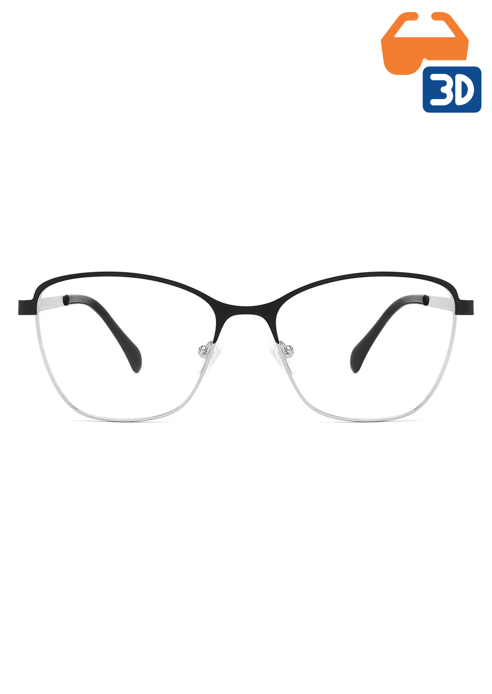 Ouyuan Glasses Frames CH-6318 montatura donna cat-eye acciaio